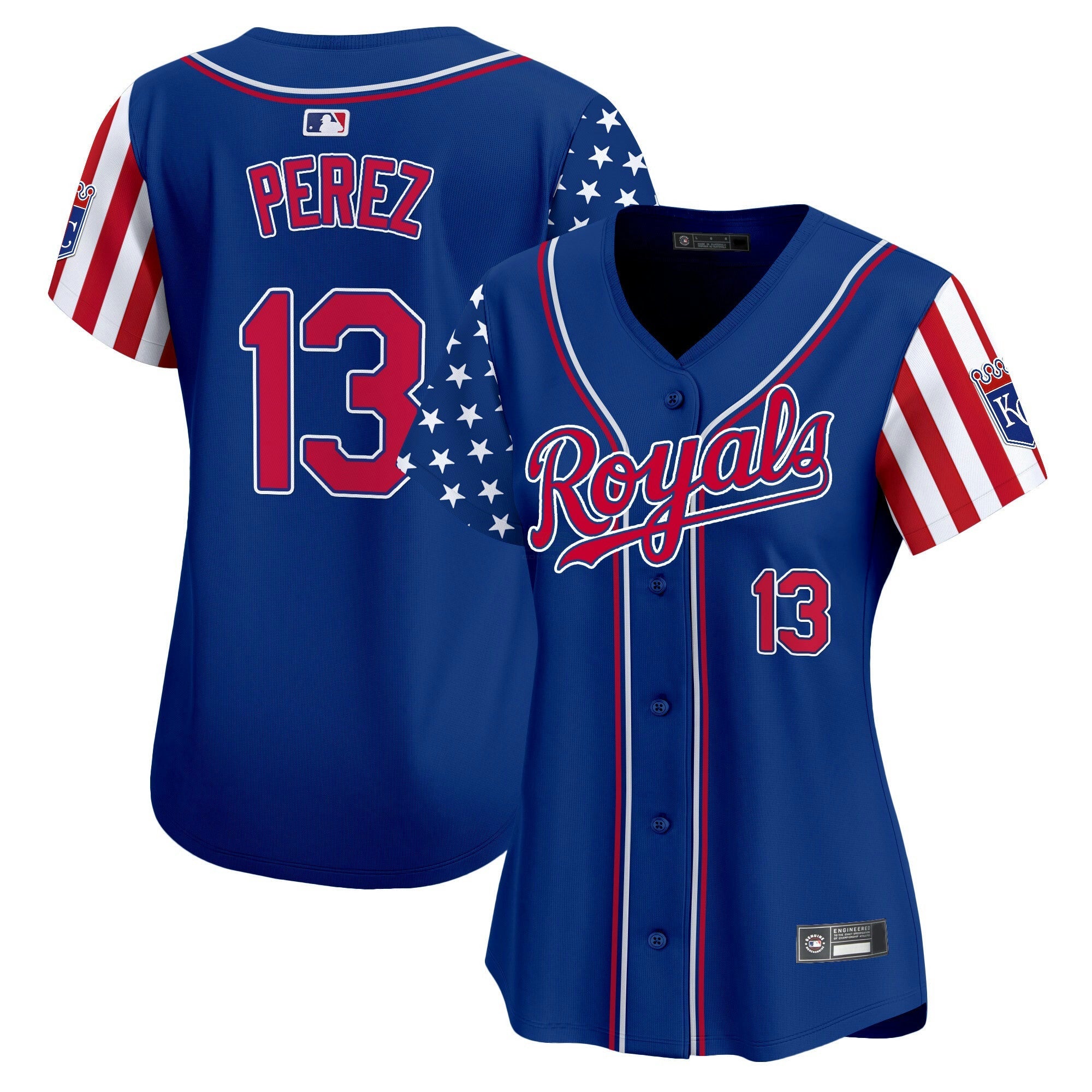 Camisa MLB Women’s Kansas City 2025 Independence Day Vapor Premier Limited Jersey
