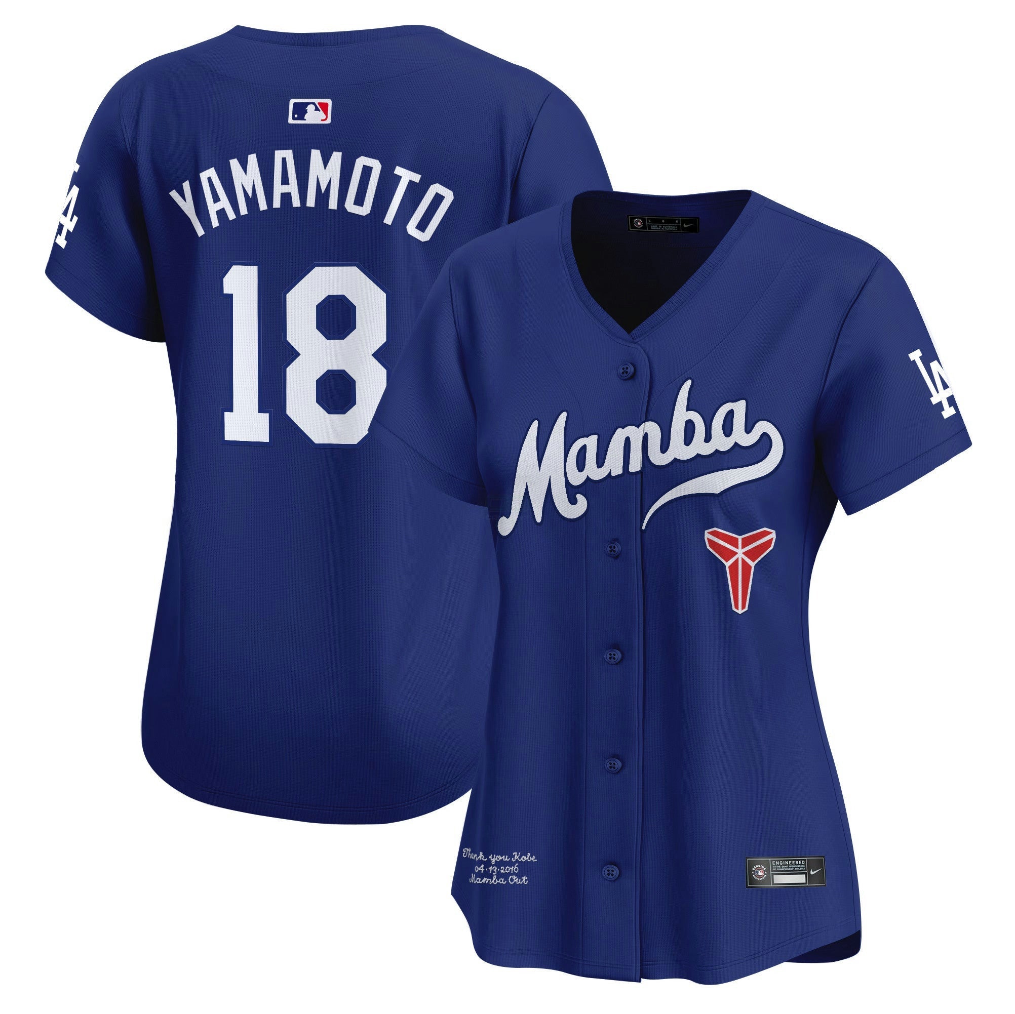 Camisa MLB Women’s Kobe Bryant Mamba Vapor Premier Limited Jersey