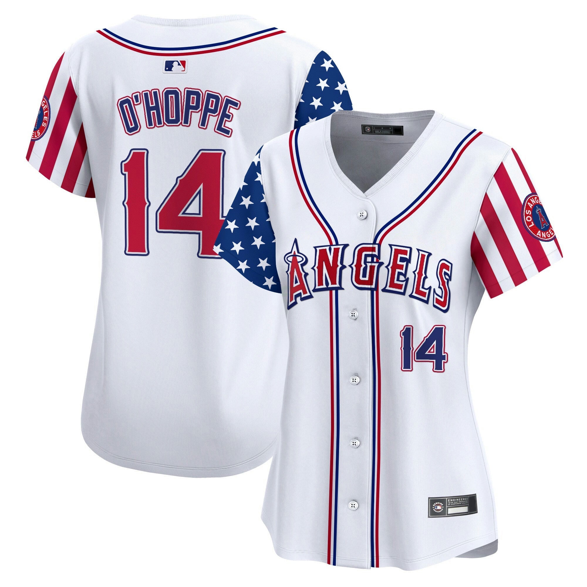 Camisa MLB Women’s Los Angeles 2025 Independence Day Vapor Premier Limited Jersey