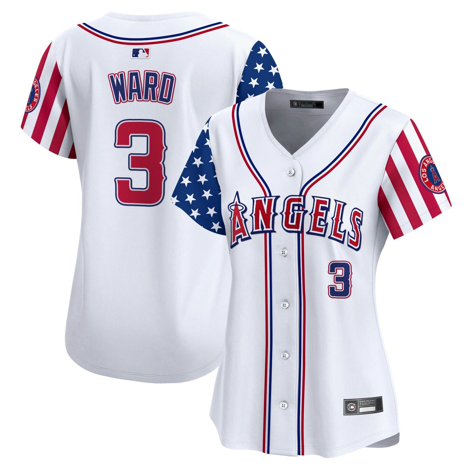 Camisa MLB Women’s Los Angeles 2025 Independence Day Vapor Premier Limited Jersey