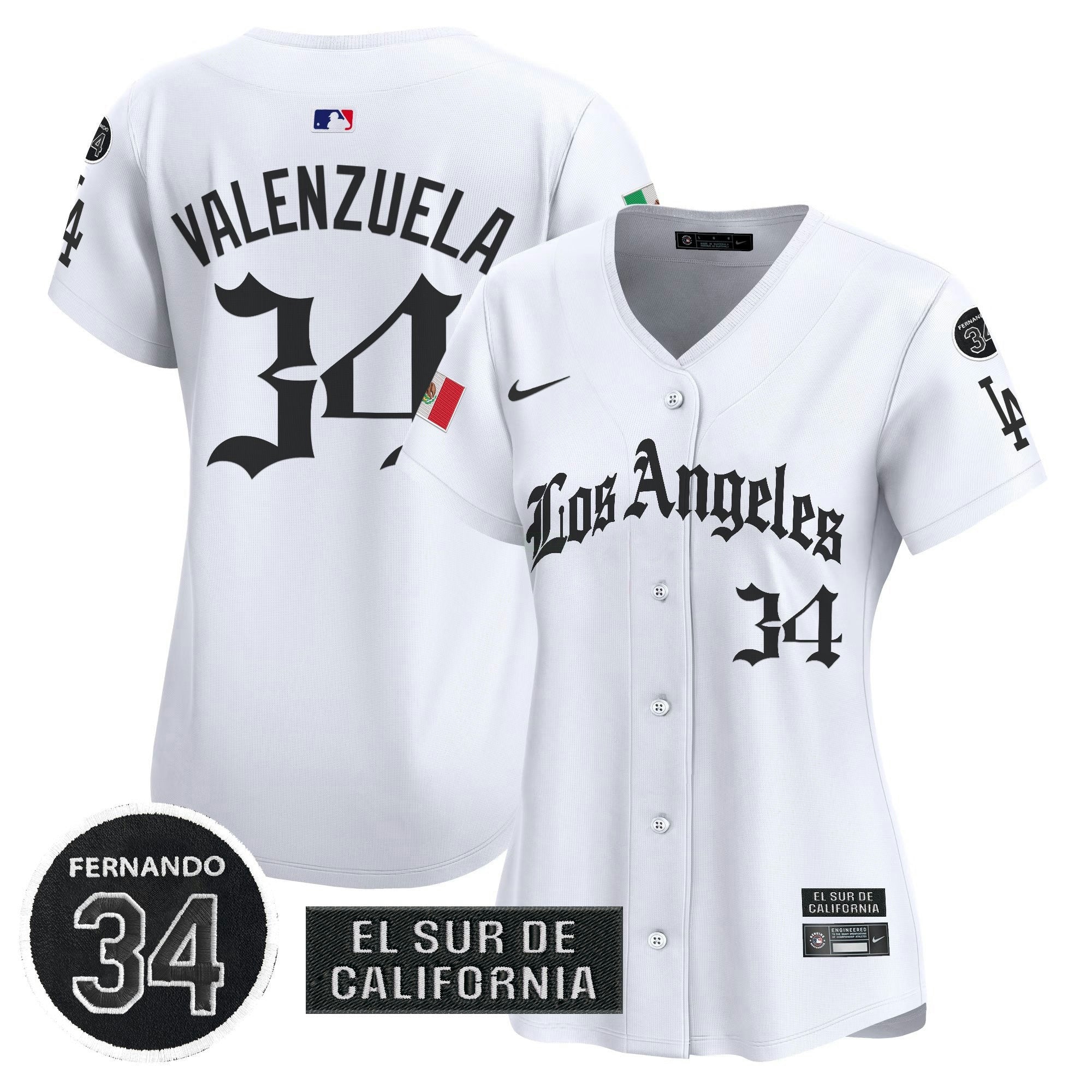 Camisa MLB Women’s Mexico 2025 LA Gothic Style Vapor Premier Limited Jersey