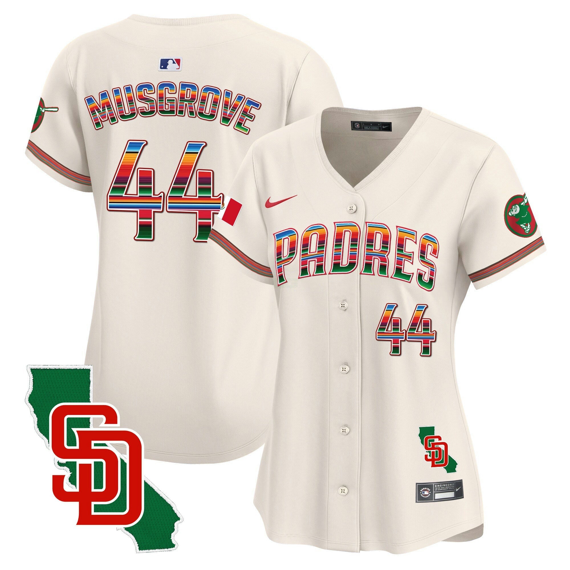 Camisa MLB Women’s Mexico California Patch Vapor Premier Limited Jersey