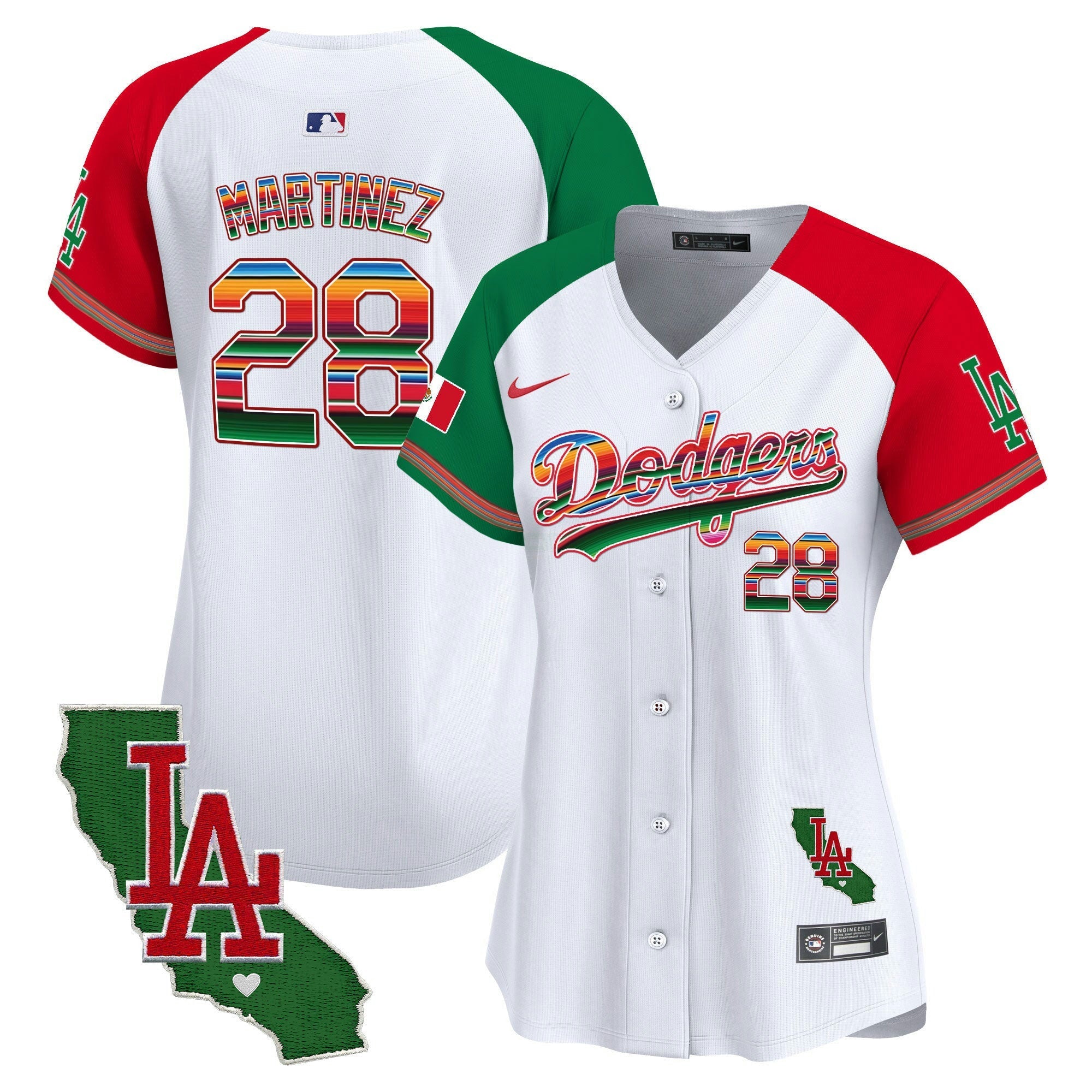 Camisa MLB Women’s Mexico California Patch Vapor Premier Limited Jersey V2