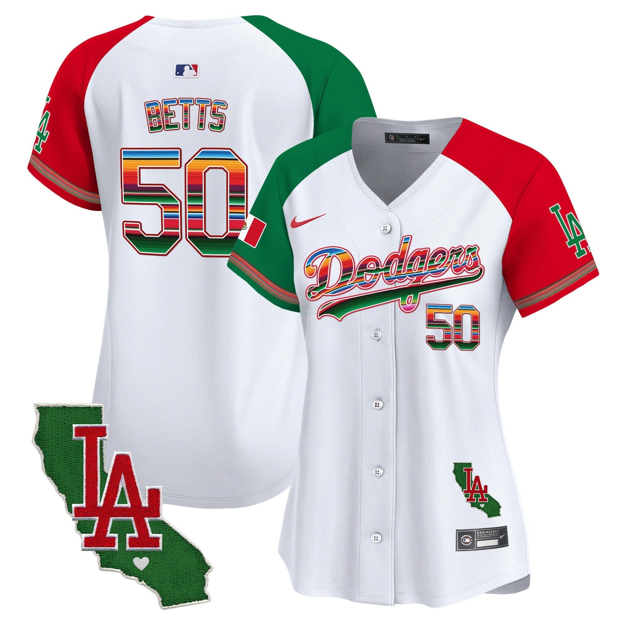 Camisa MLB Women’s Mexico California Patch Vapor Premier Limited Jersey V2