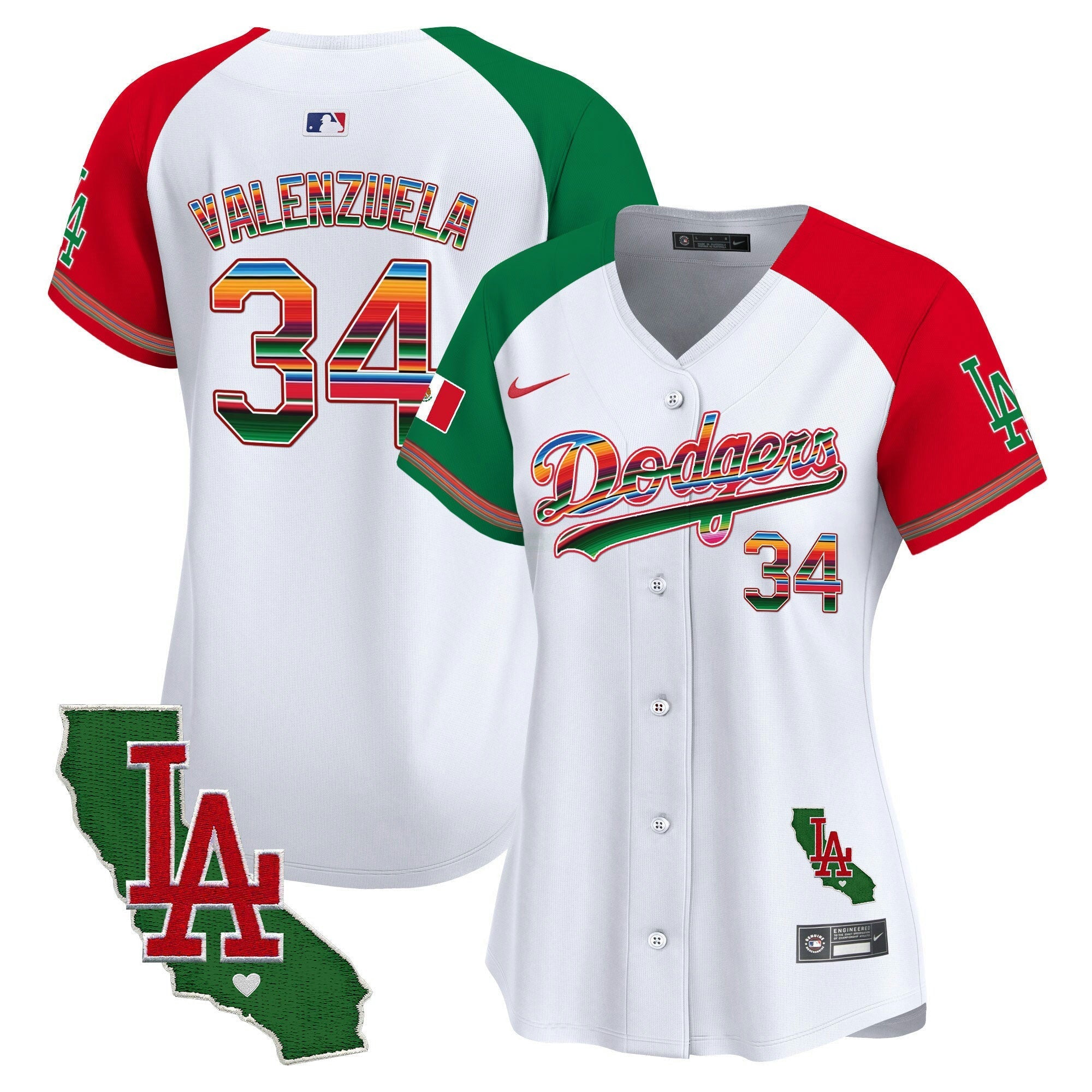 Camisa MLB Women’s Mexico California Patch Vapor Premier Limited Jersey V2
