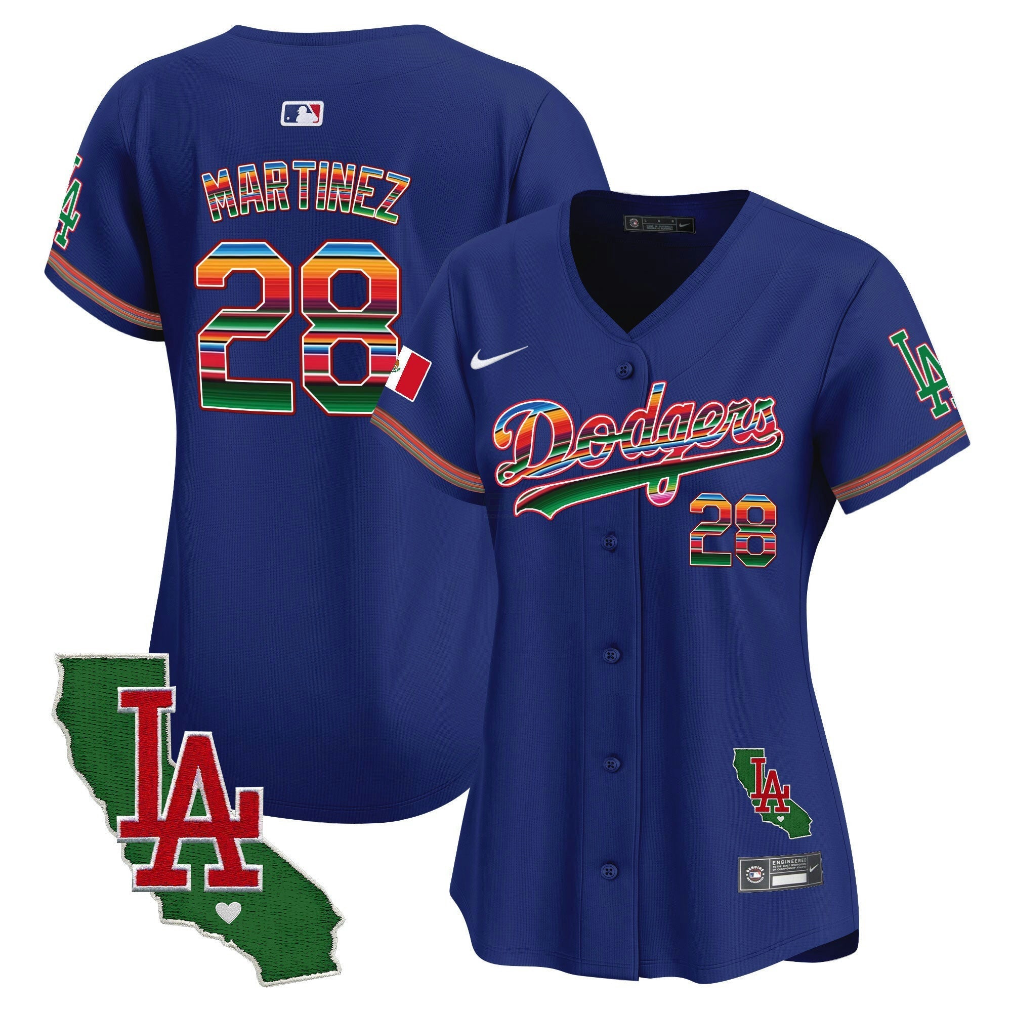 Camisa MLB Women’s Mexico California Patch Vapor Premier Limited Jersey V2