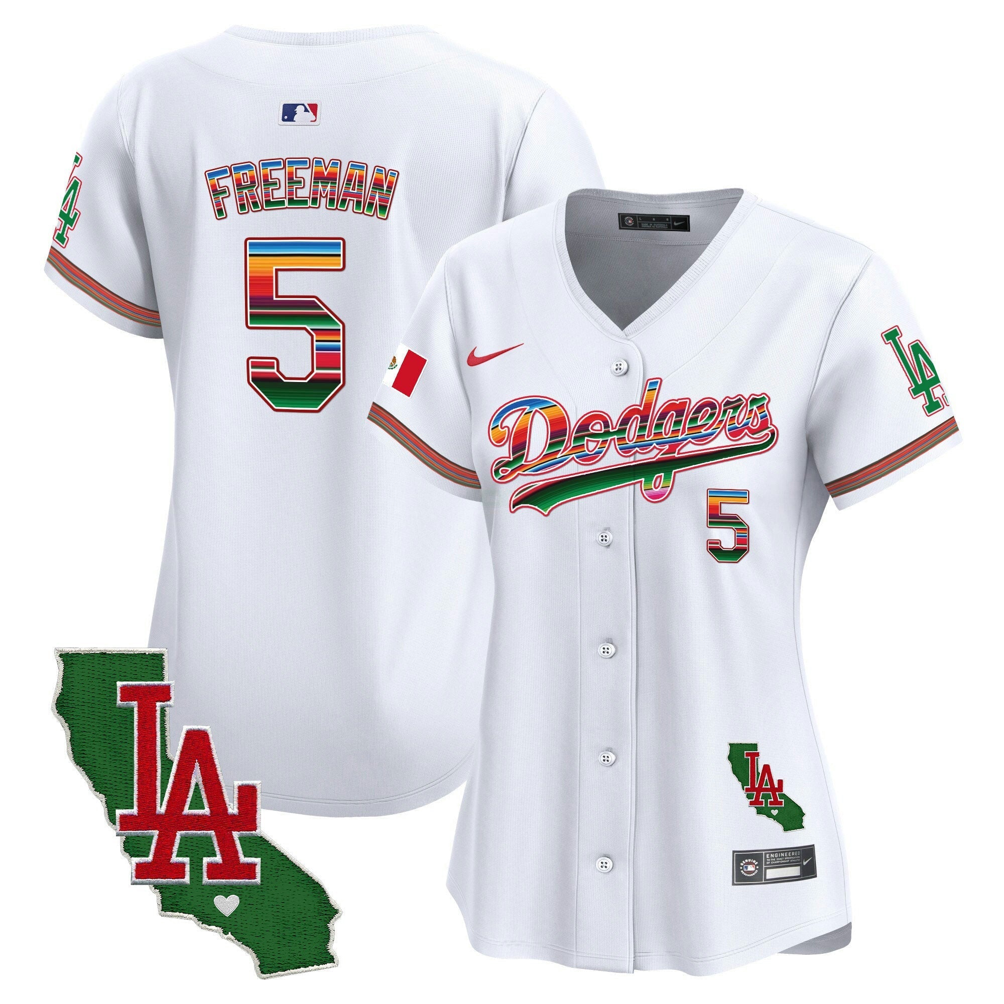Camisa MLB Women’s Mexico California Patch Vapor Premier Limited Jersey V2