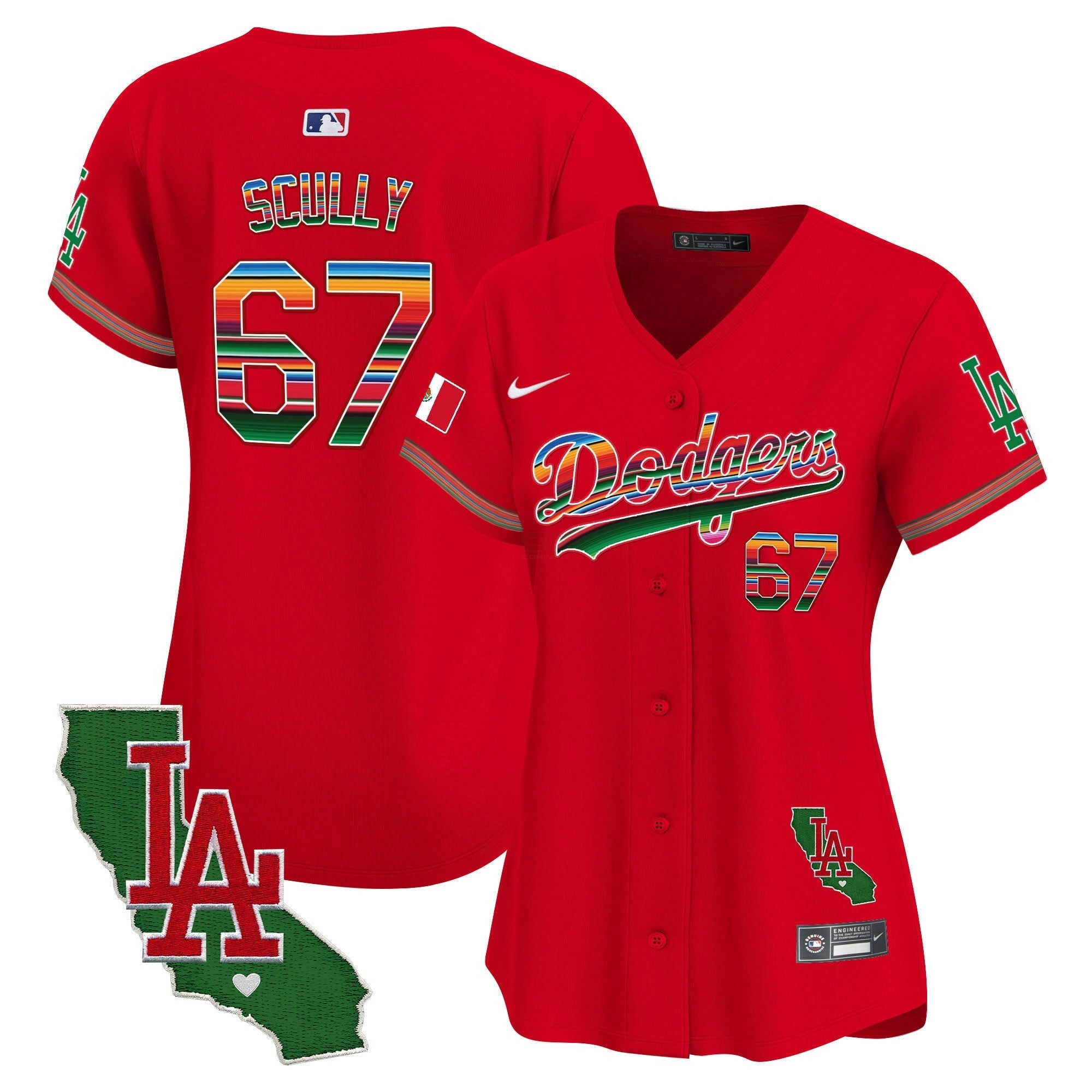 Camisa MLB Women’s Mexico California Patch Vapor Premier Limited Jersey V2