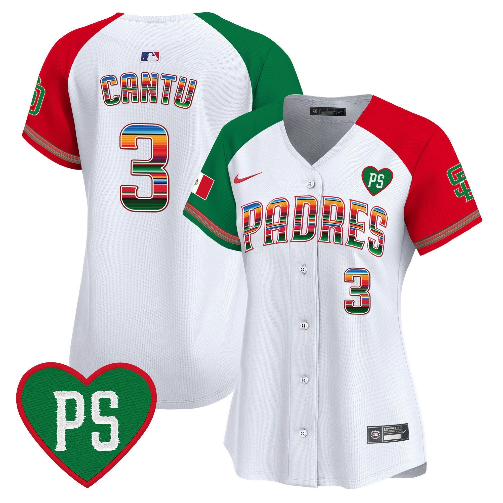 Camisa MLB Women’s Mexico “For Peter” Patch Vapor Premier Limited Jersey