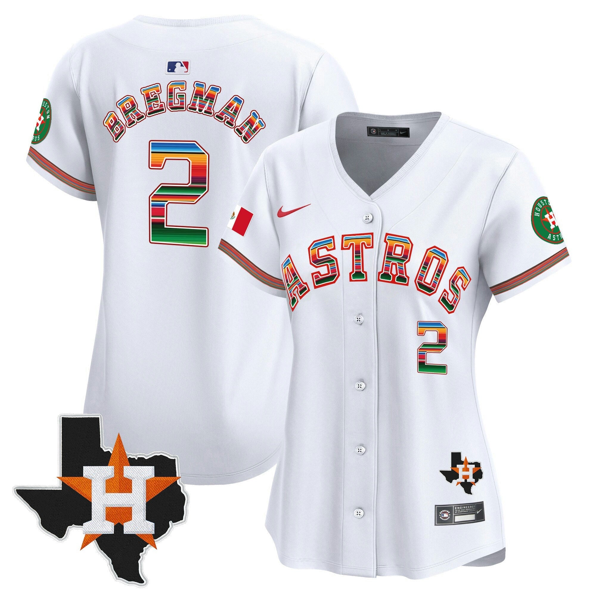 Camisa MLB Women’s Mexico Texas Patch Vapor Premier Limited Jersey
