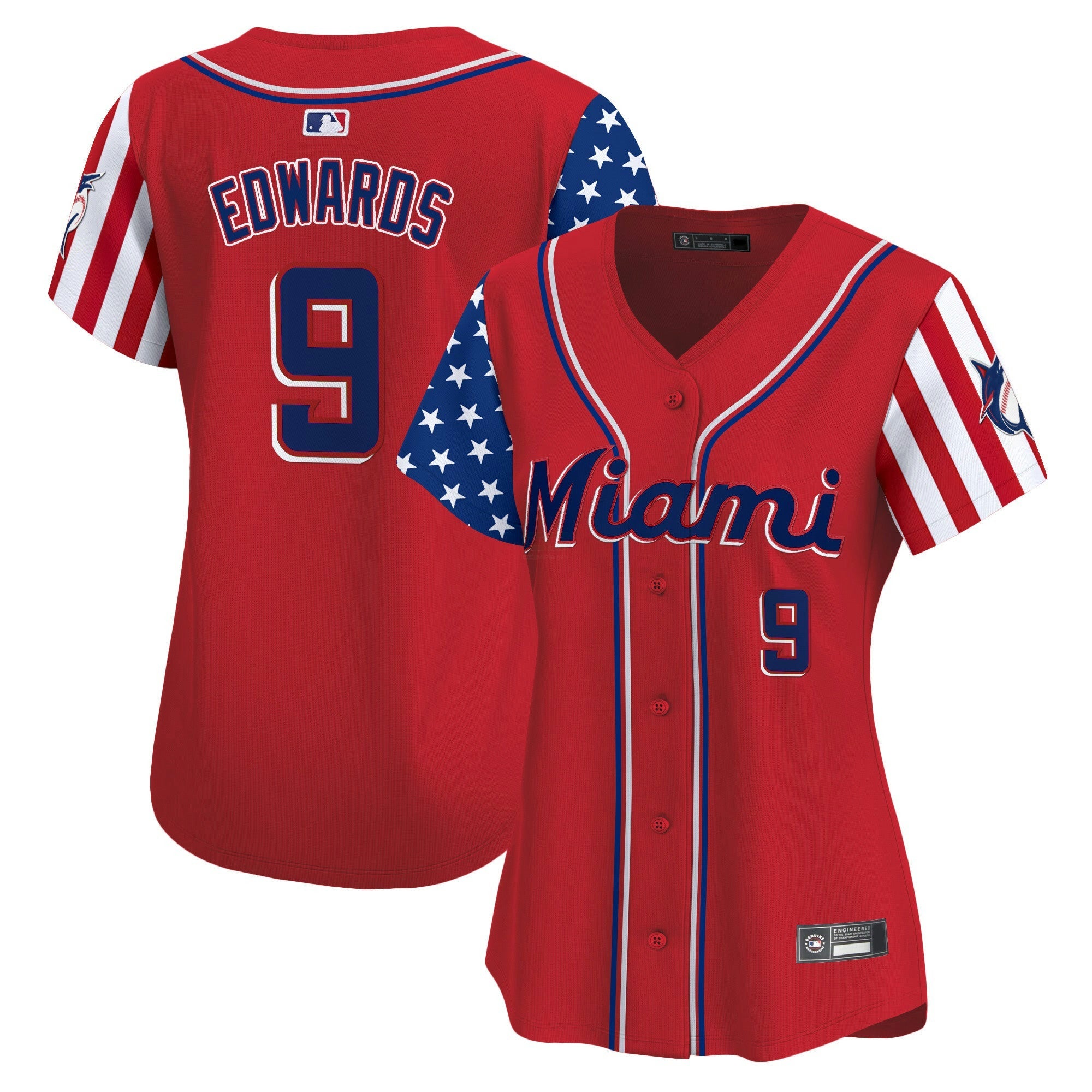 Camisa MLB Women’s Miami 2025 Independence Day Vapor Premier Limited Jersey