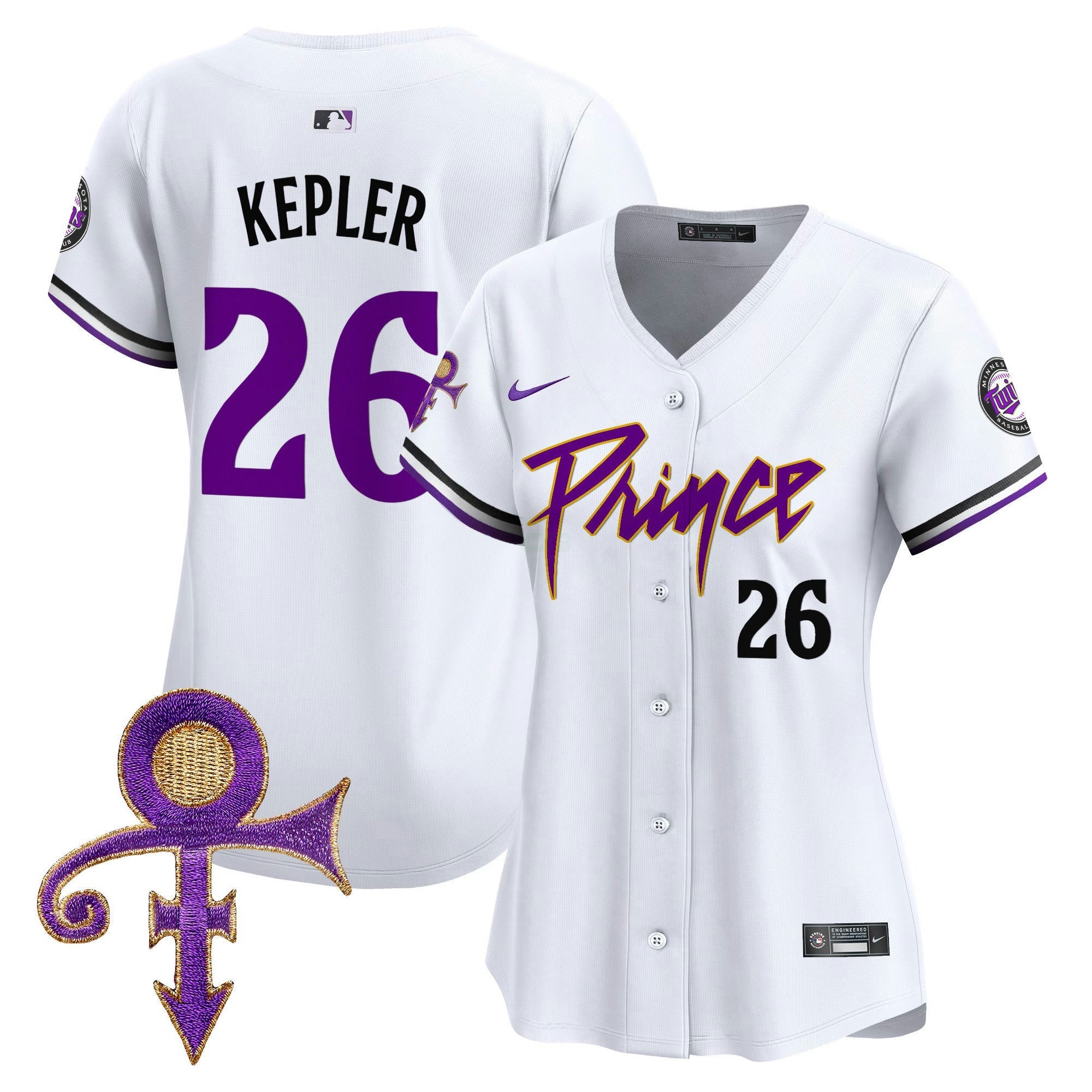Camisa MLB Women’s Minnesota Prince Patch Vapor Premier Limited Jersey