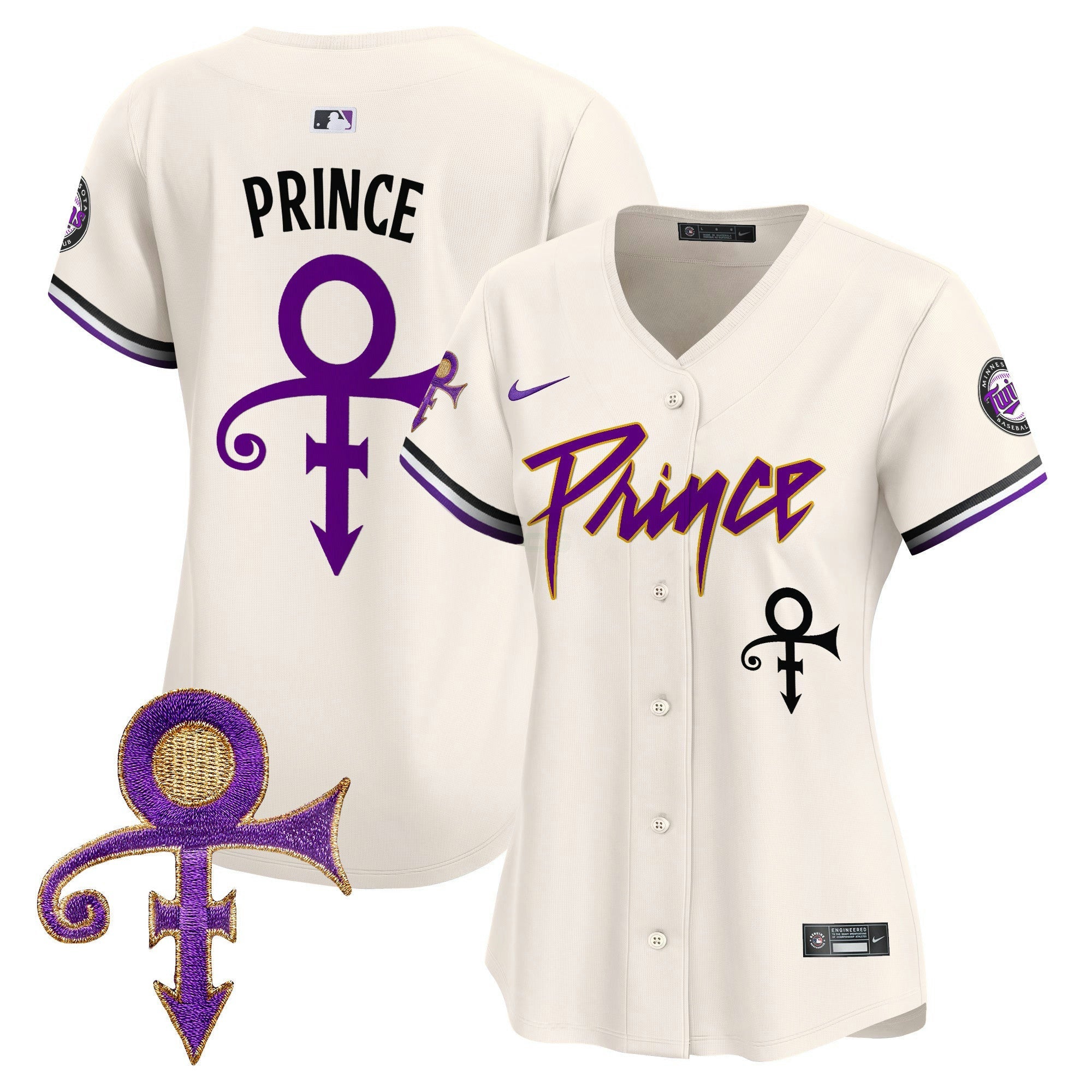 Camisa MLB Women’s Minnesota Prince Patch Vapor Premier Limited Jersey