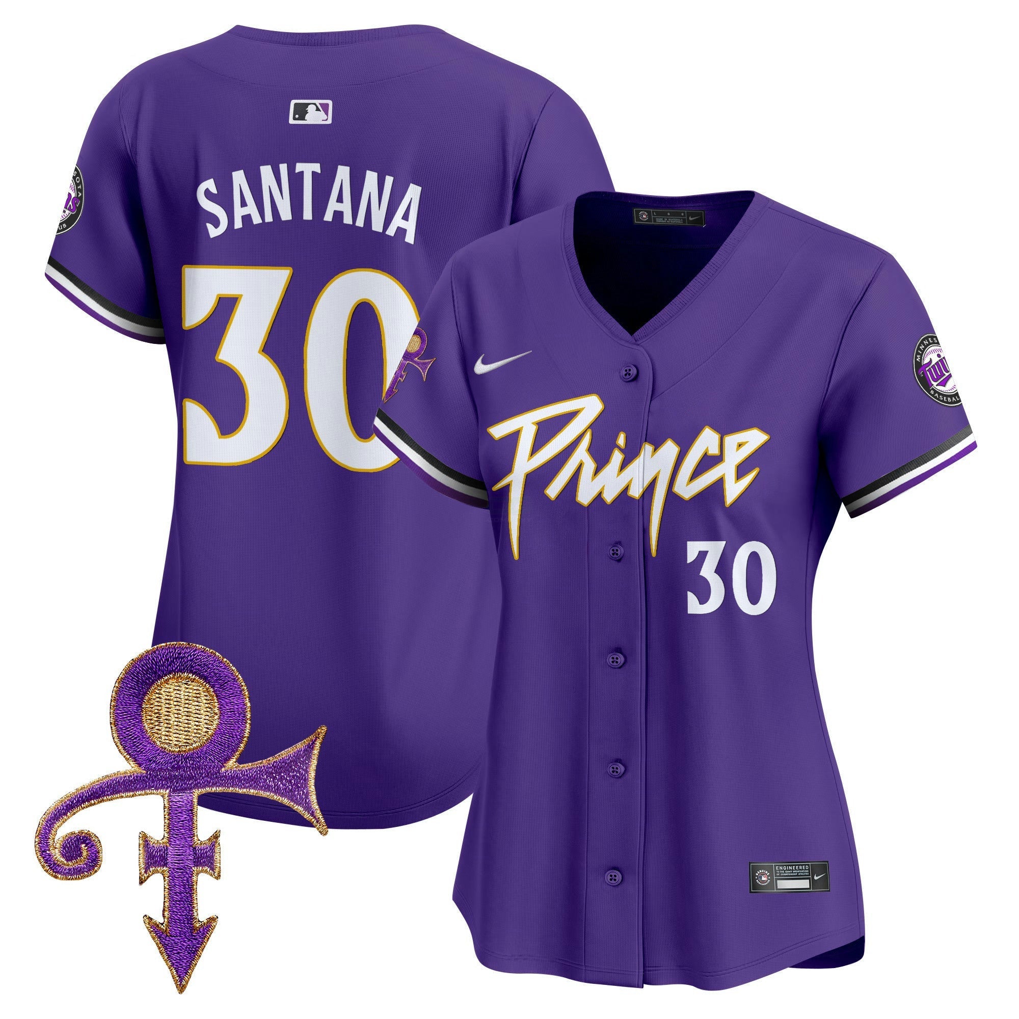 Camisa MLB Women’s Minnesota Prince Patch Vapor Premier Limited Jersey