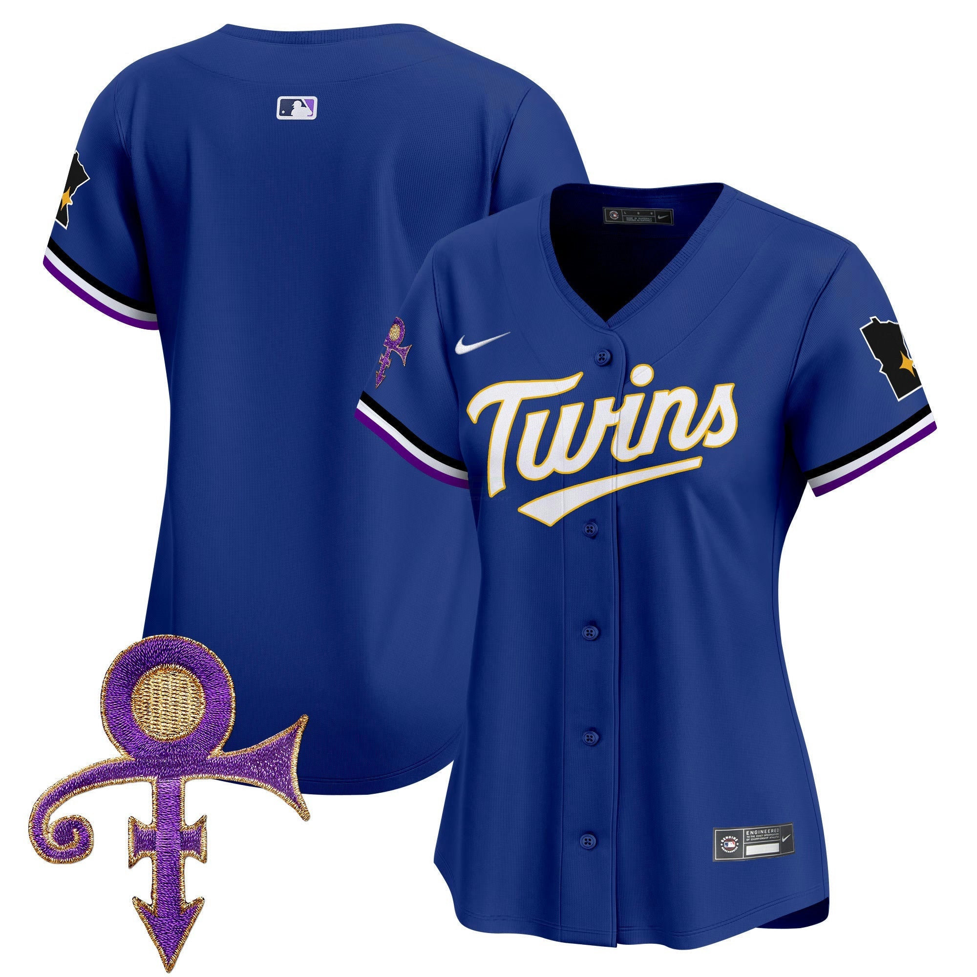 Camisa MLB Women’s Minnesota Prince Patch Vapor Premier Limited Jersey V3