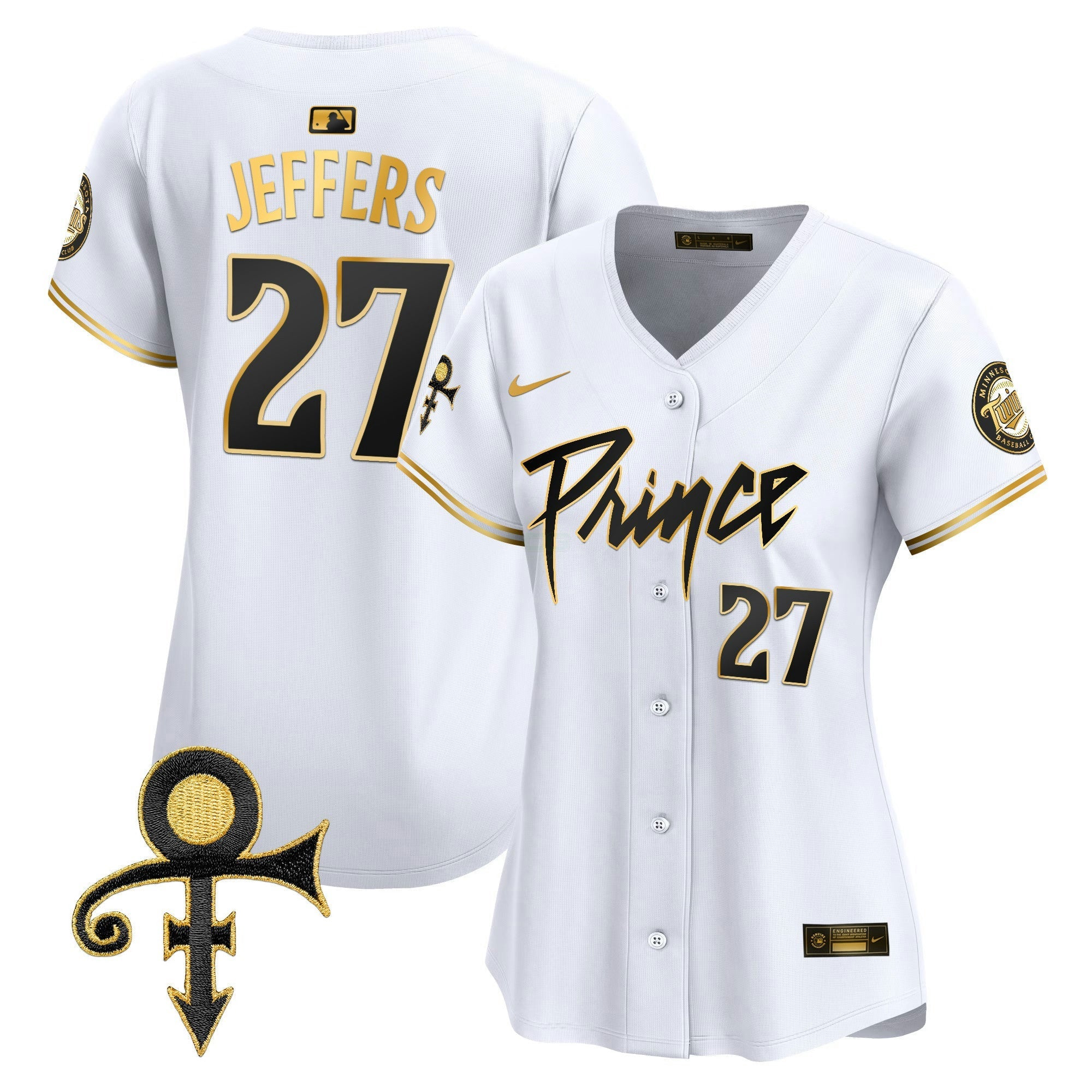 Camisa MLB Women’s Minnesota Prince Patch Vapor Premier Limited Jersey V4