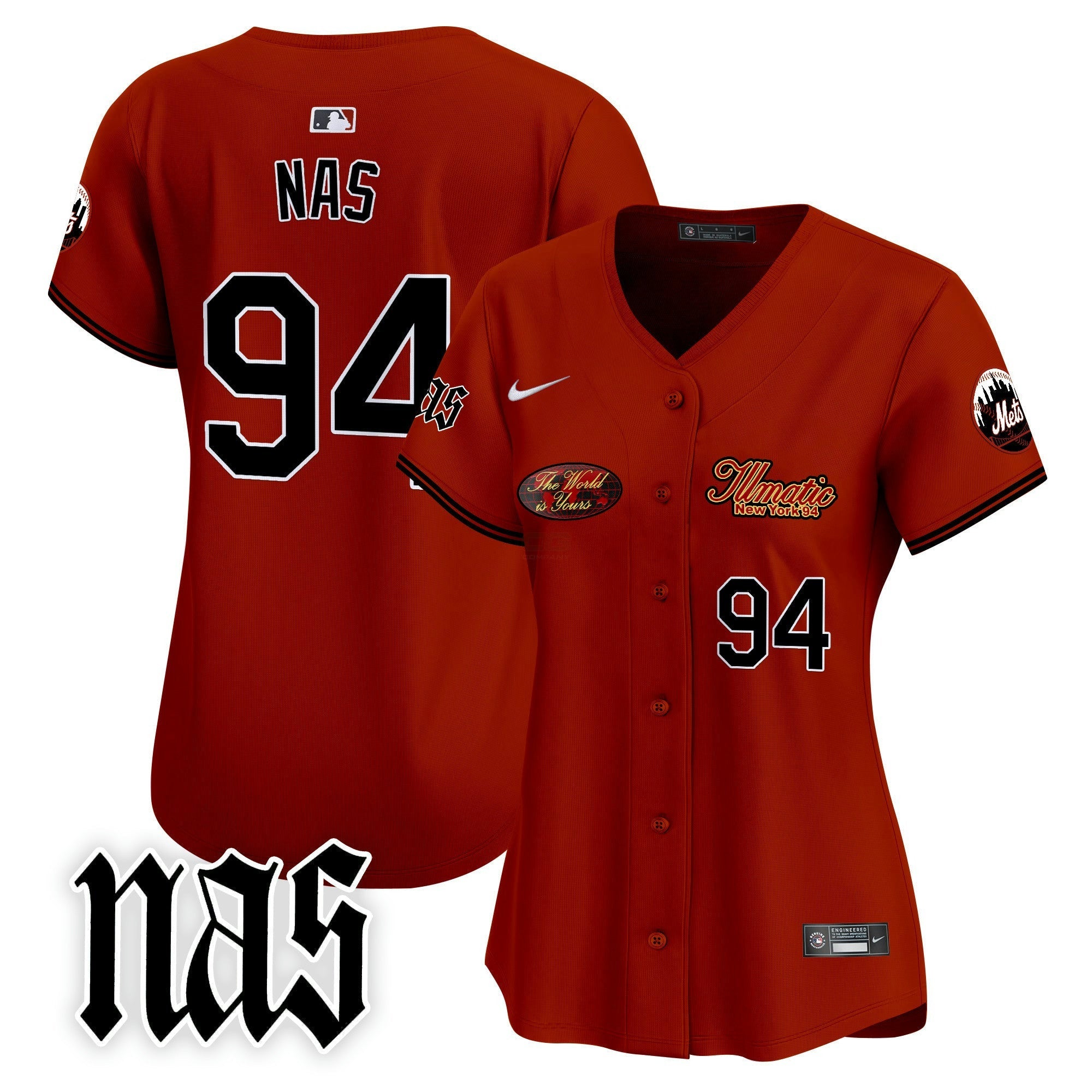 Camisa MLB Women’s Nas Illmatic Vapor Premier Limited Jersey V2