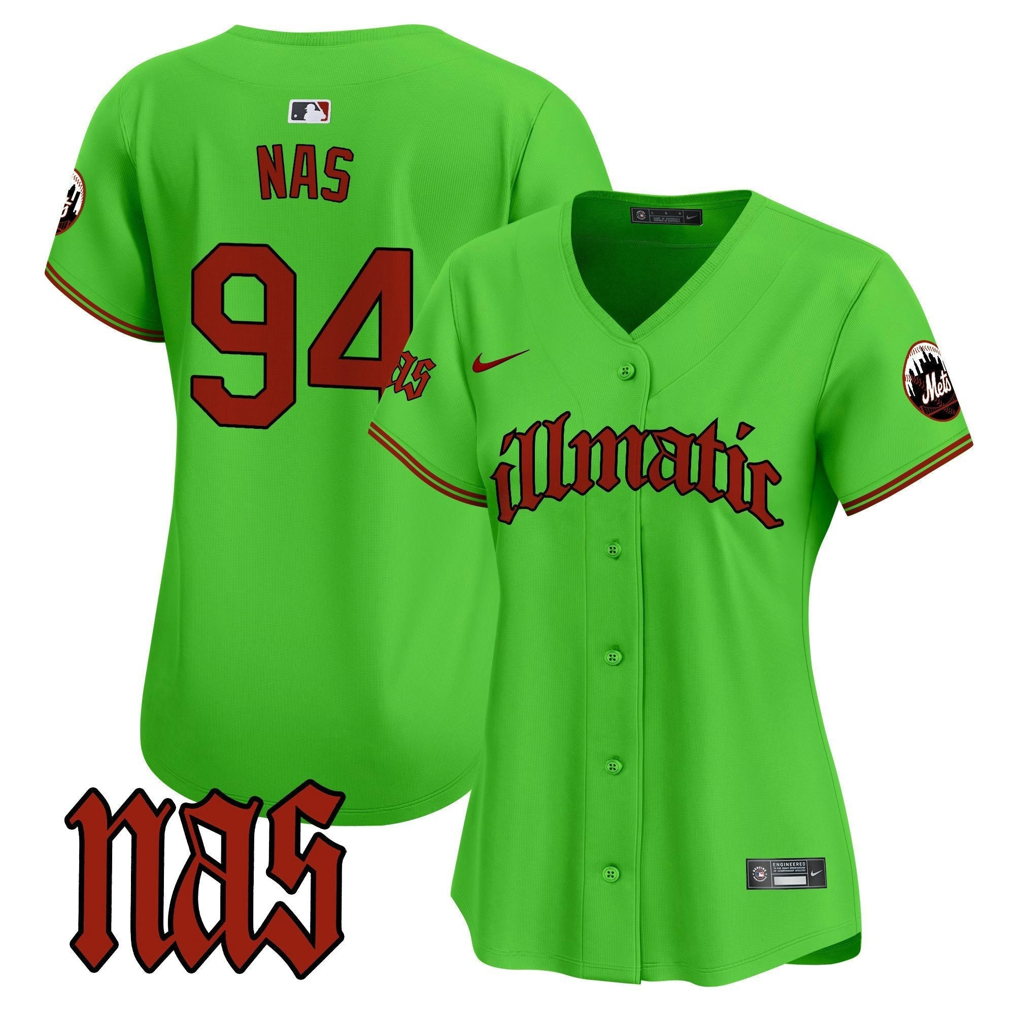 Camisa MLB Women’s Nas Illmatic Vapor Premier Limited Jersey
