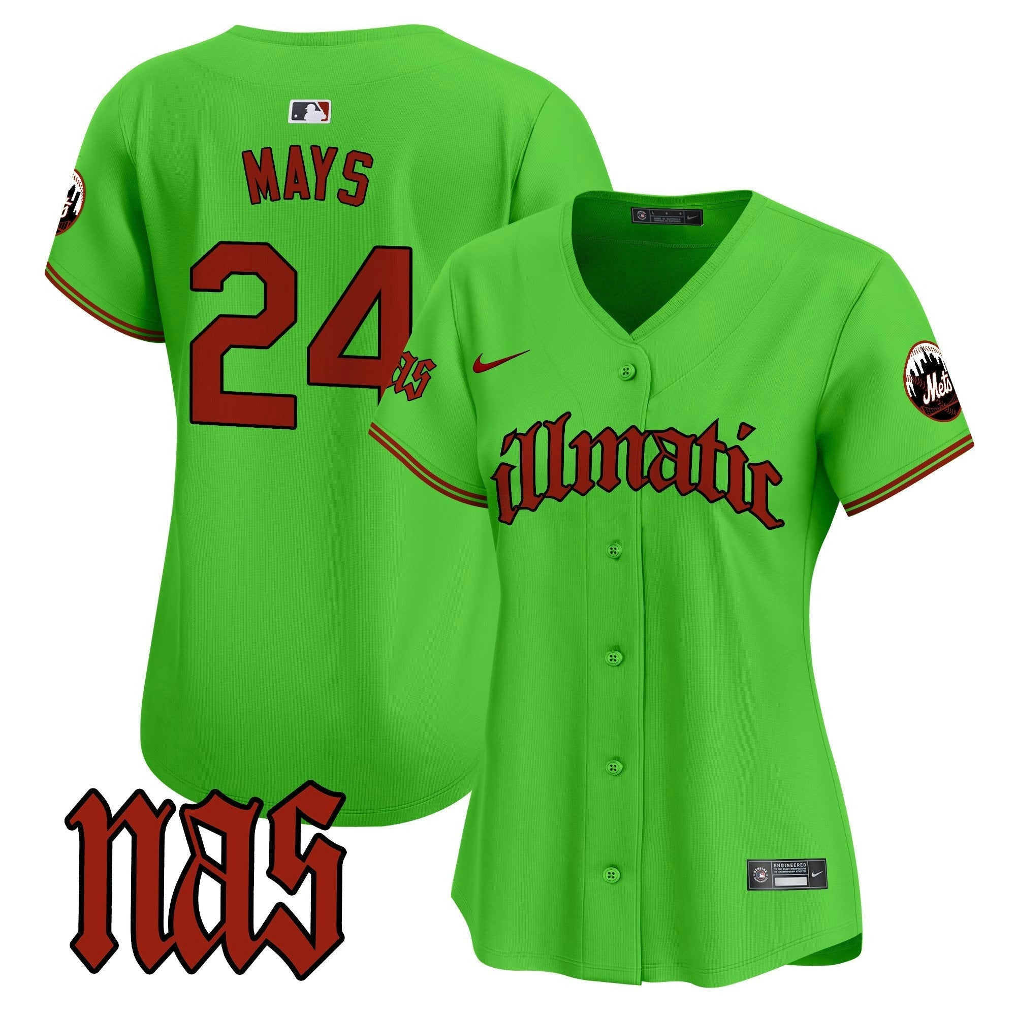 Camisa MLB Women’s Nas Illmatic Vapor Premier Limited Jersey