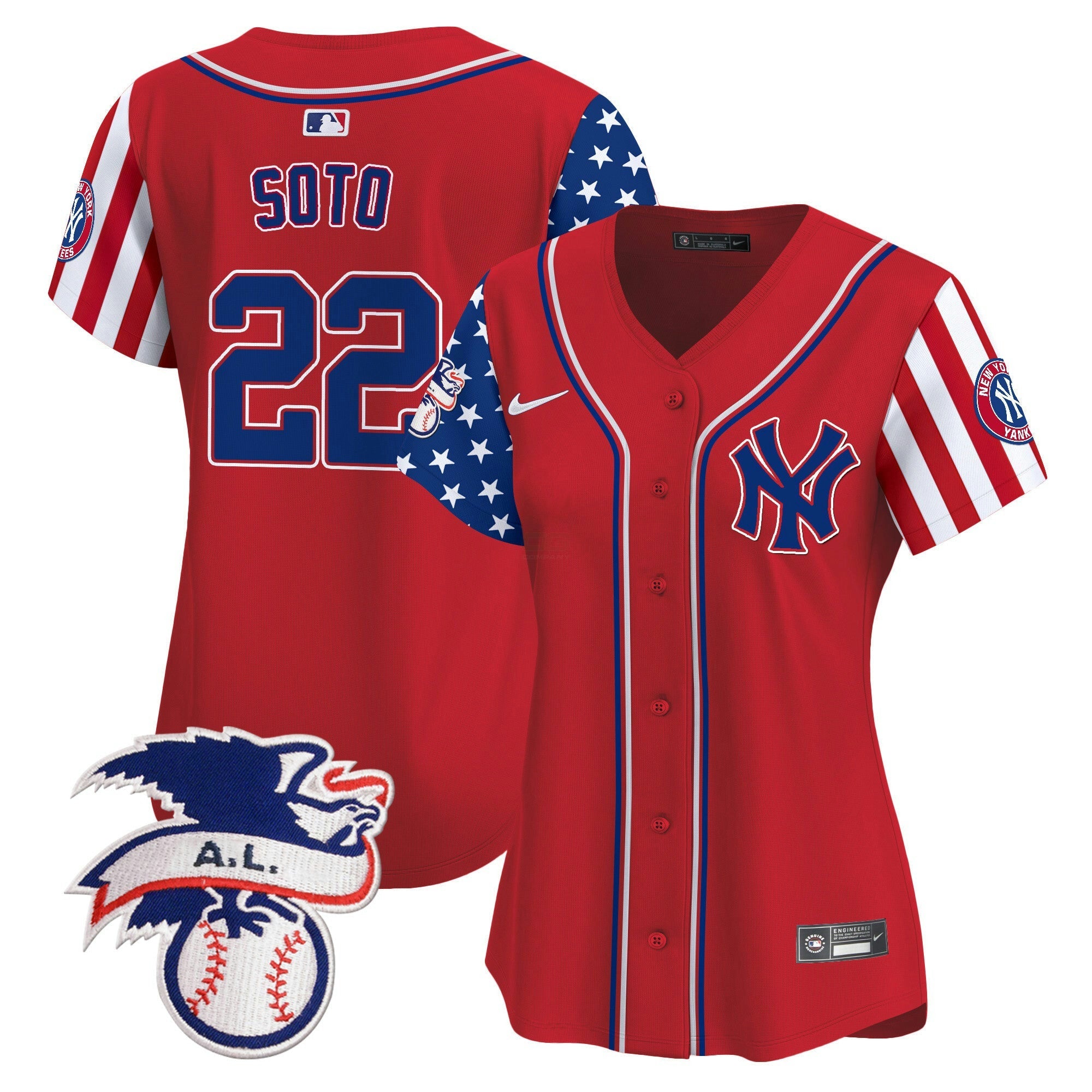 Camisa MLB Women’s New York 2024 Fourth of July Vapor Premier Limited Jersey V5