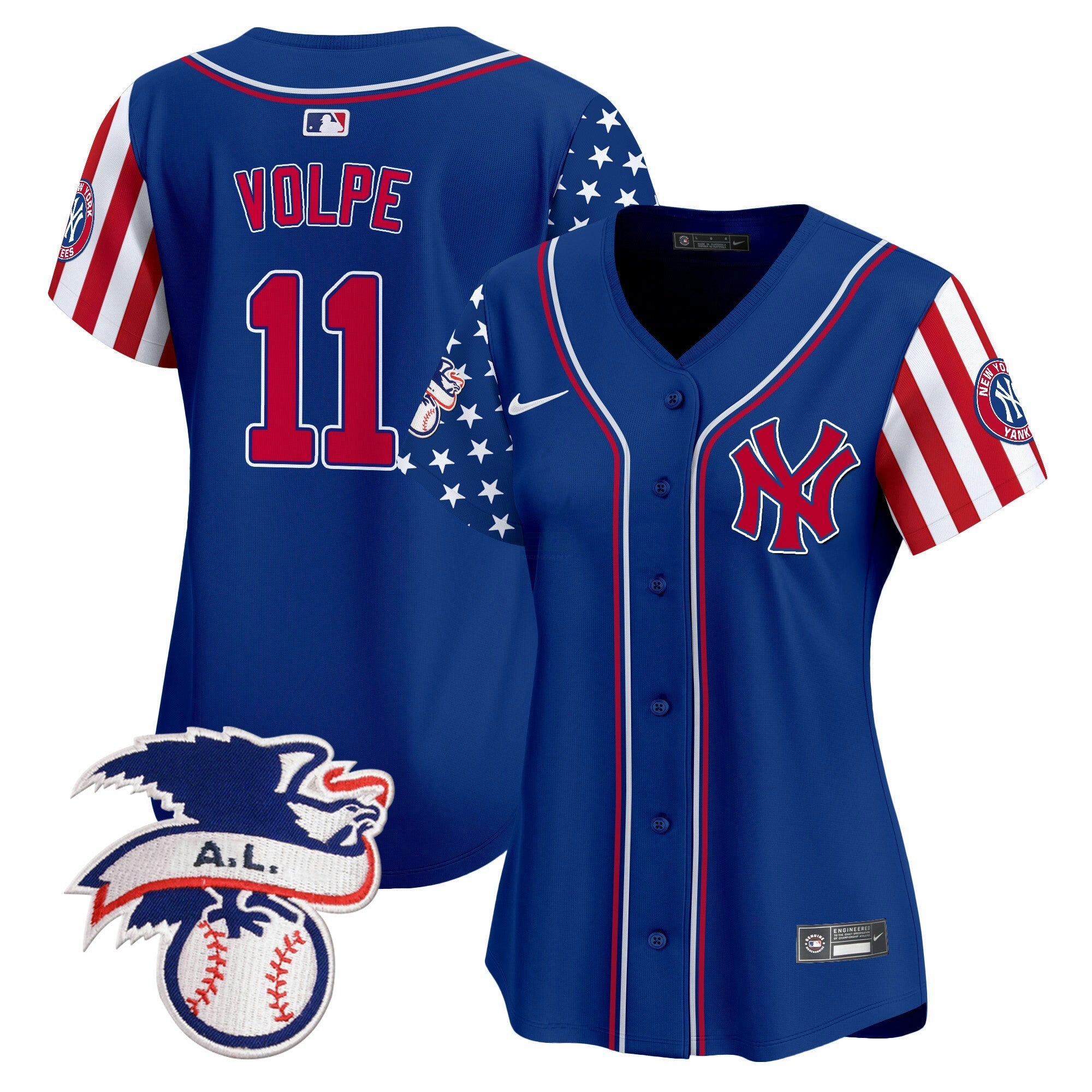Camisa MLB Women’s New York 2024 Fourth of July Vapor Premier Limited Jersey V5