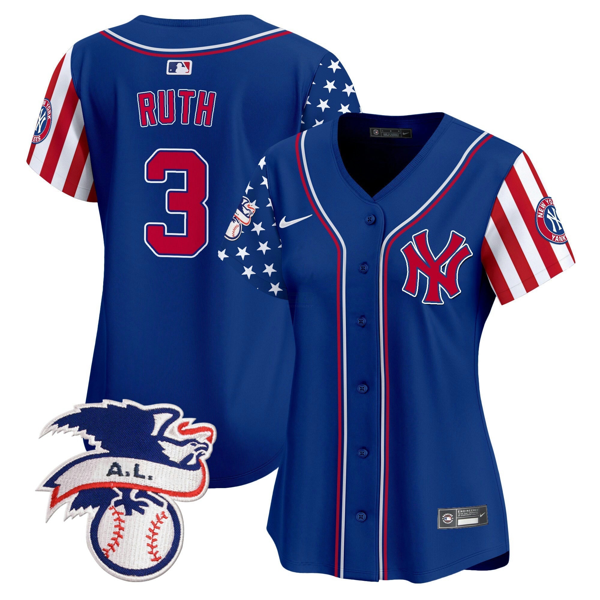 Camisa MLB Women’s New York 2024 Fourth of July Vapor Premier Limited Jersey V5