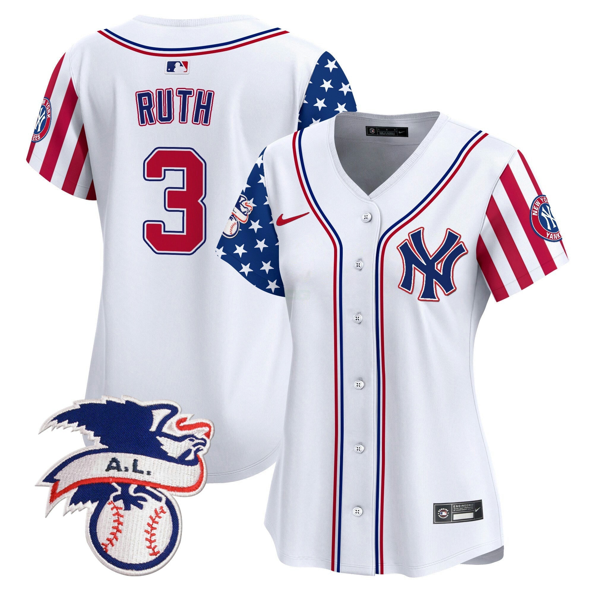 Camisa MLB Women’s New York 2024 Fourth of July Vapor Premier Limited Jersey V5