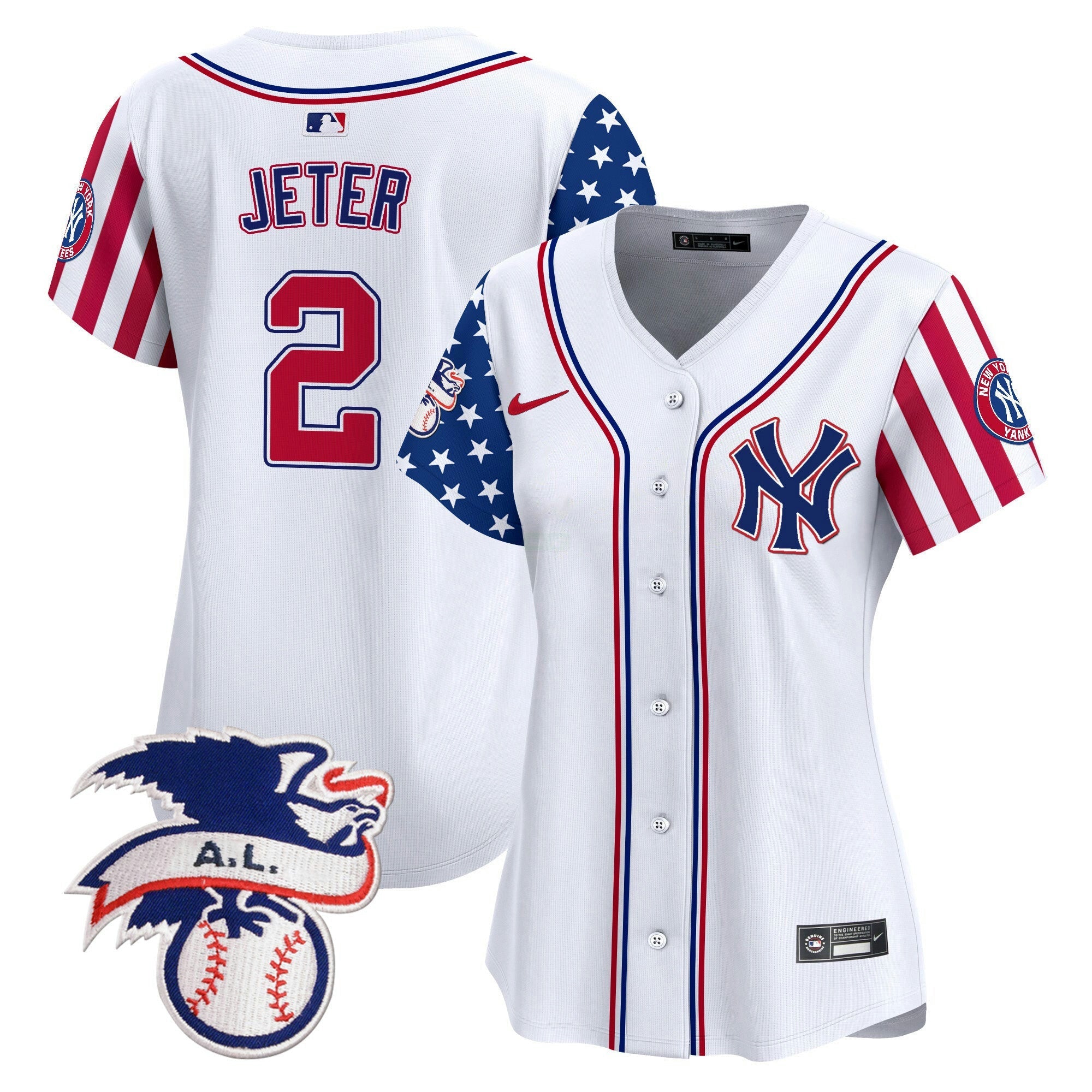 Camisa MLB Women’s New York 2024 Fourth of July Vapor Premier Limited Jersey V5