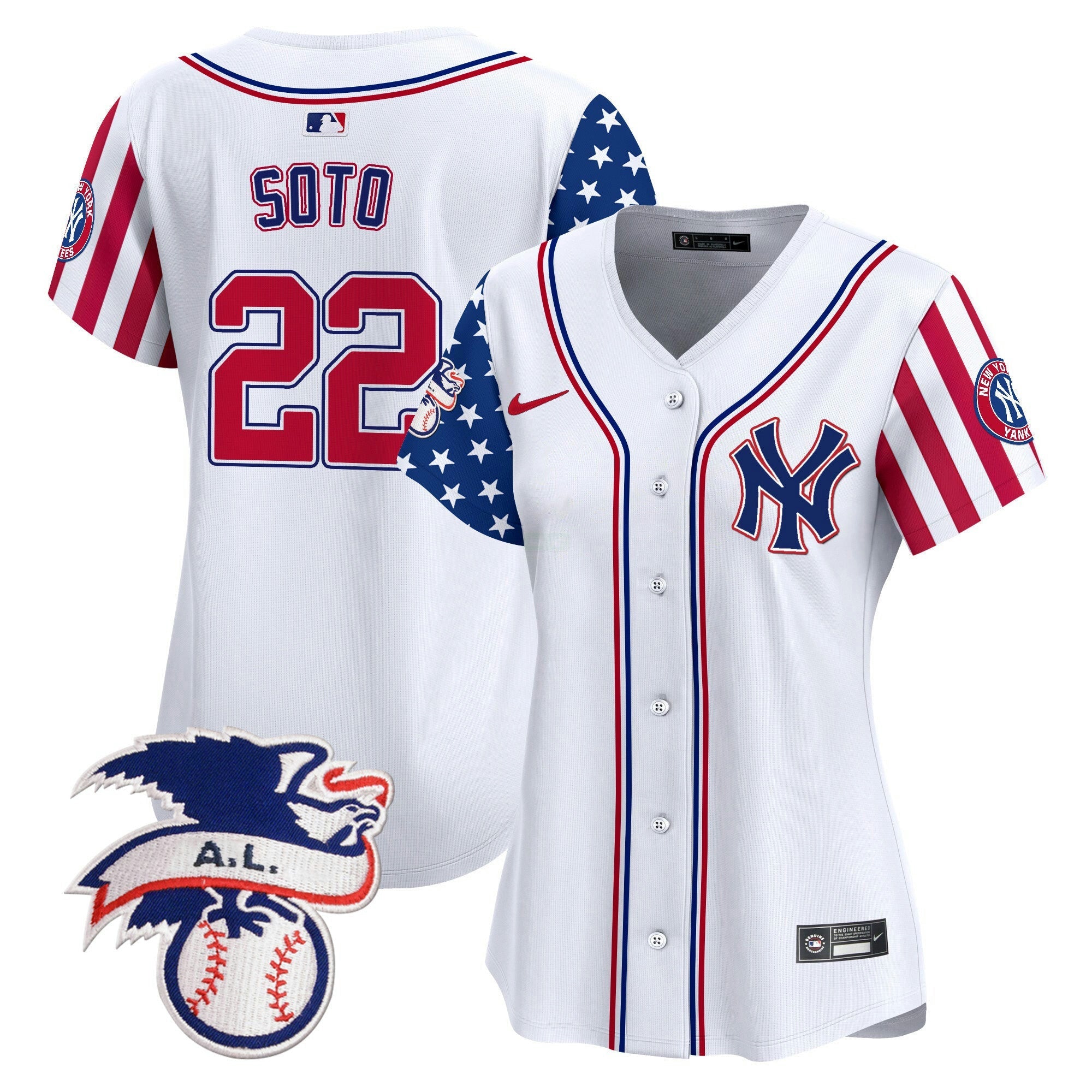 Camisa MLB Women’s New York 2024 Fourth of July Vapor Premier Limited Jersey V5