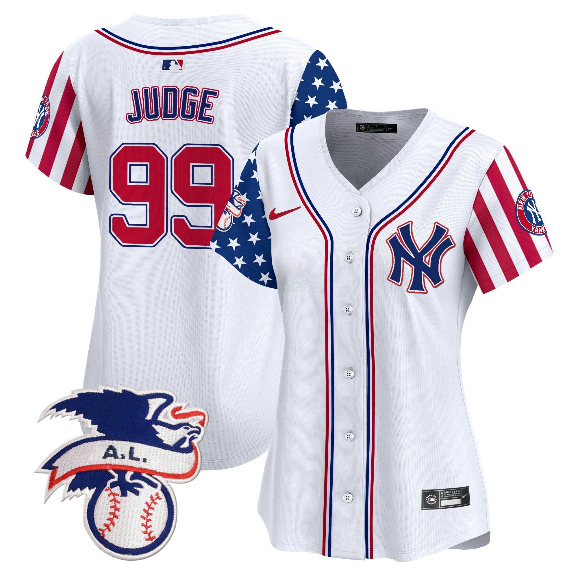 Camisa MLB Women’s New York 2024 Fourth of July Vapor Premier Limited Jersey V5
