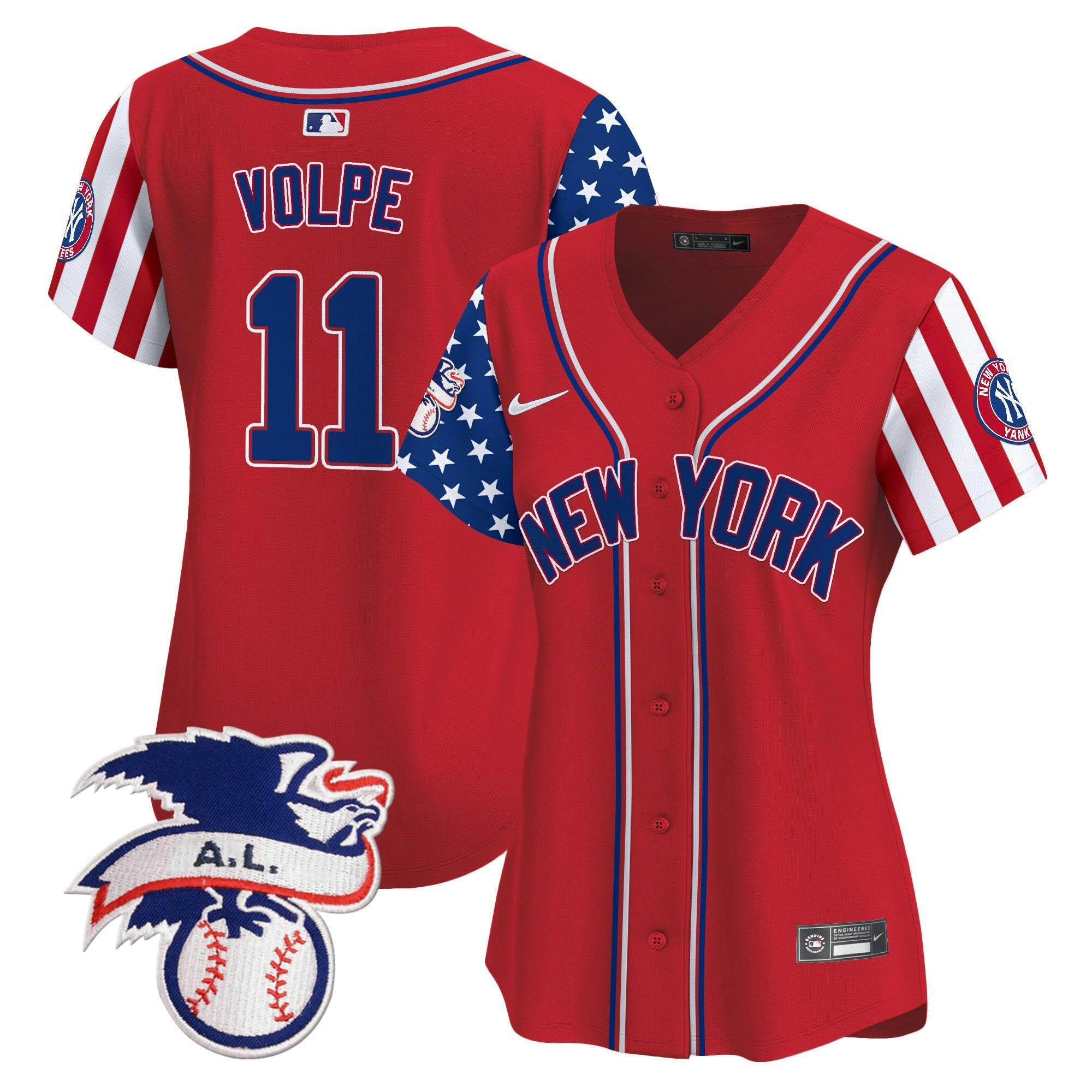 Camisa MLB Women’s New York 2024 Fourth of July Vapor Premier Limited Jersey V6