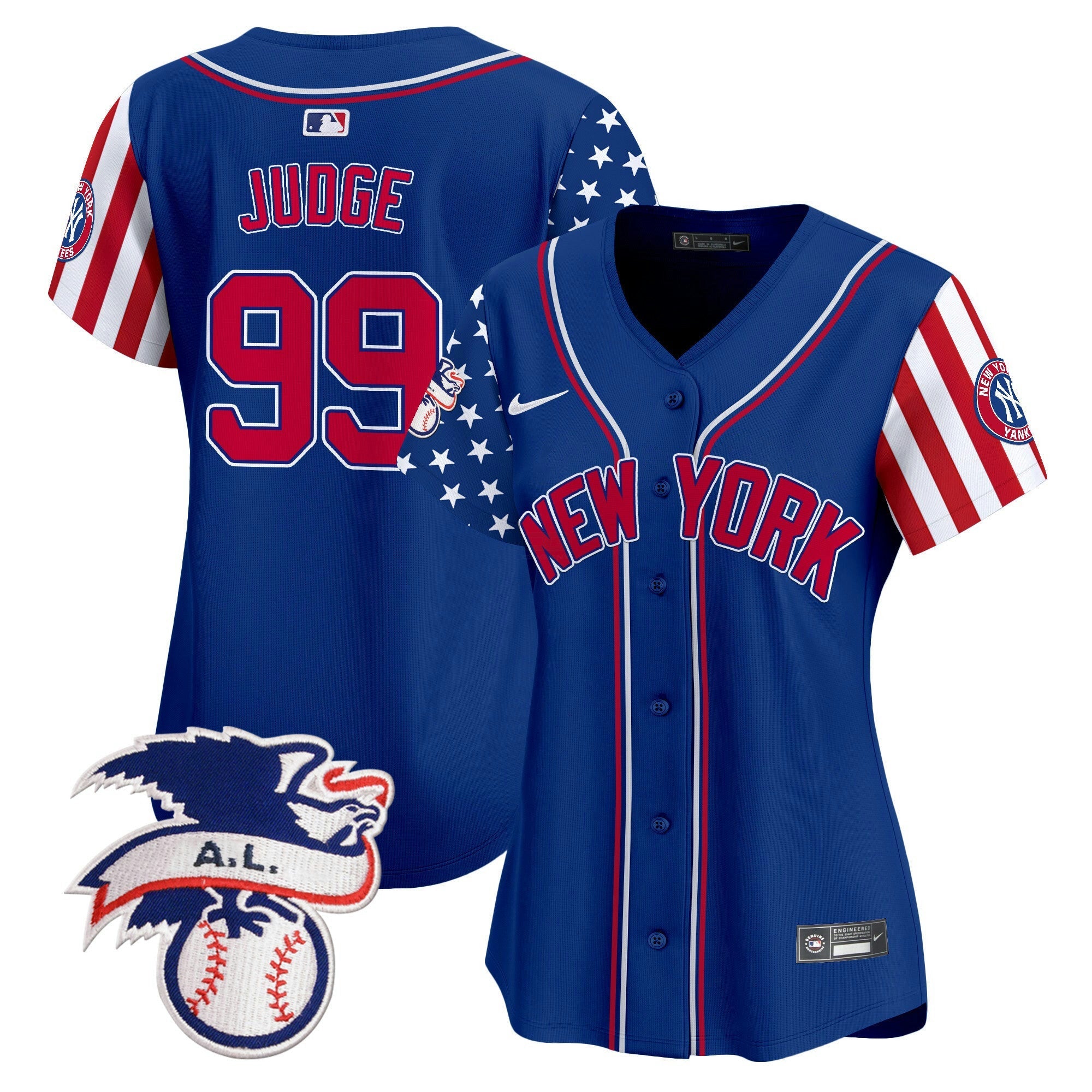 Camisa MLB Women’s New York 2024 Fourth of July Vapor Premier Limited Jersey V6