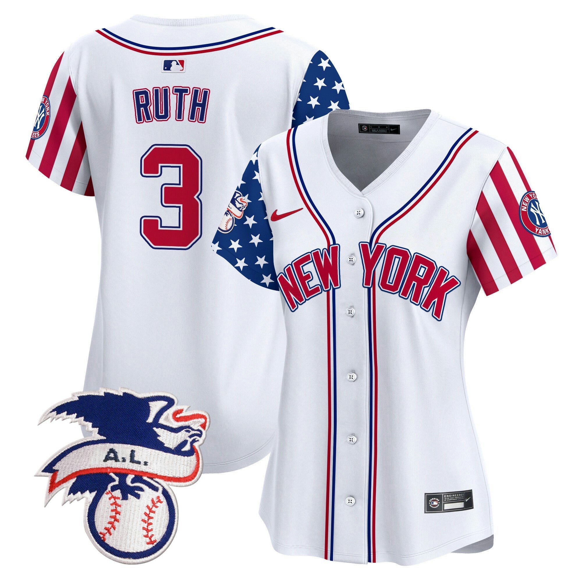 Camisa MLB Women’s New York 2024 Fourth of July Vapor Premier Limited Jersey V6