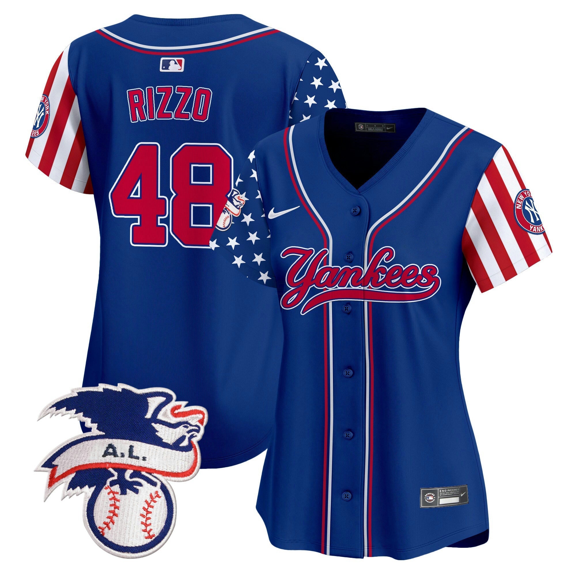 Camisa MLB Women’s New York 2024 Fourth of July Vapor Premier Limited Jersey V7