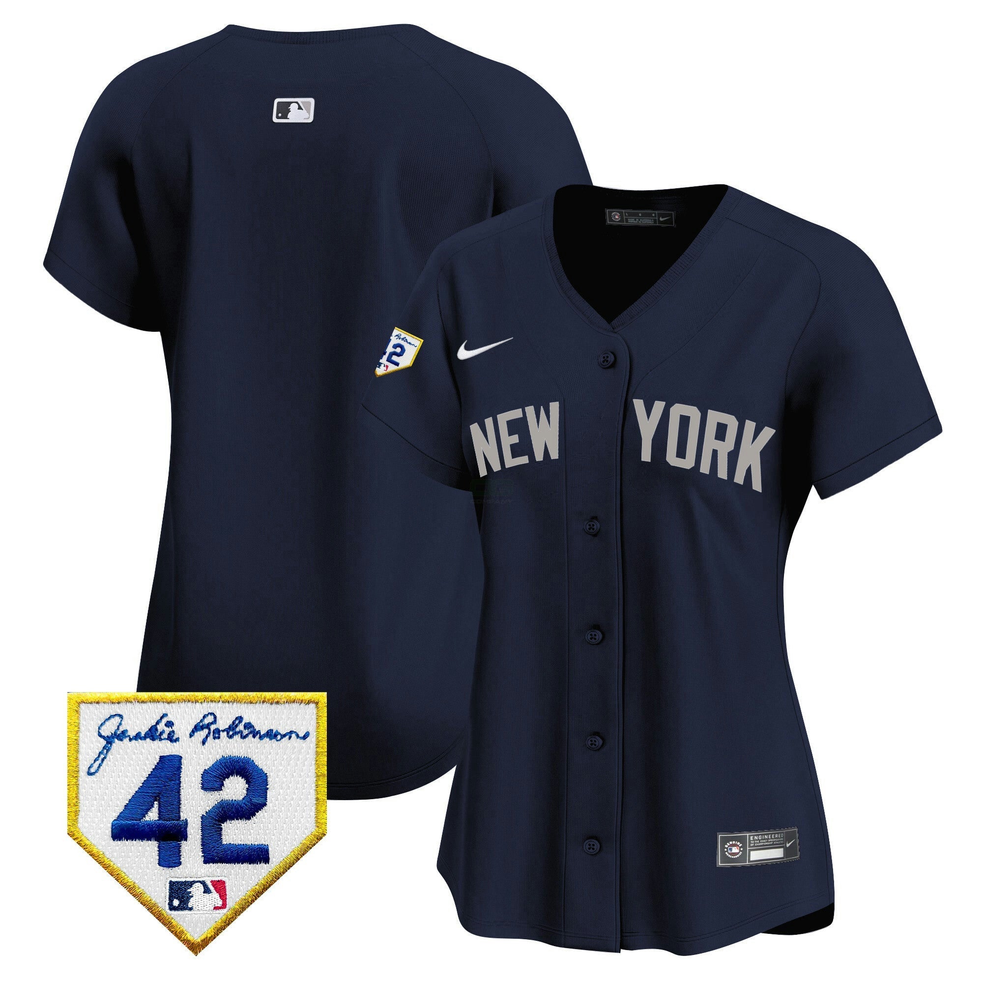 Camisa MLB Women’s New York 2024 Jackie Robinson Patch Vapor Premier Limited Jersey