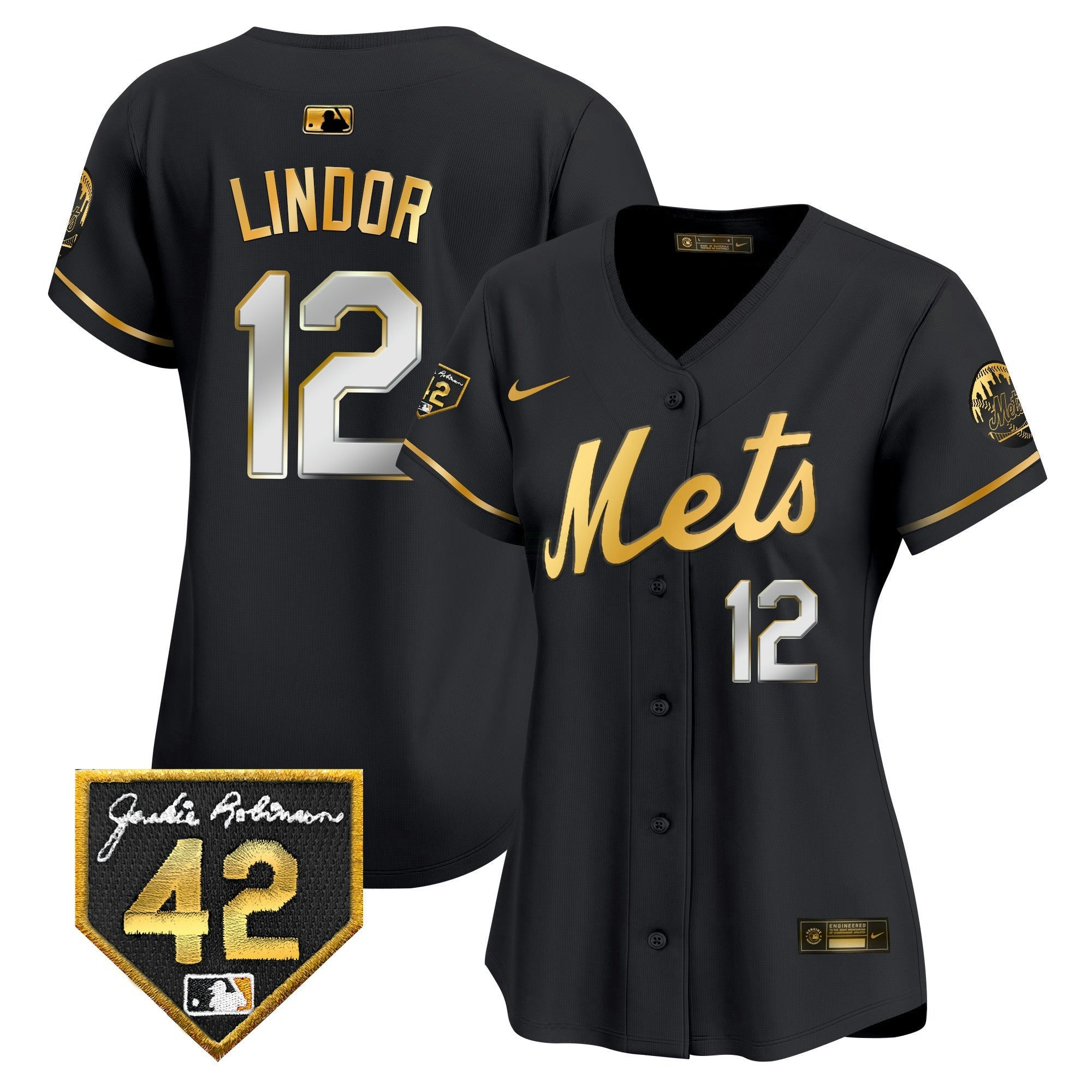 Camisa MLB Women’s New York 2024 Jackie Robinson Patch Vapor Premier Limited Jersey