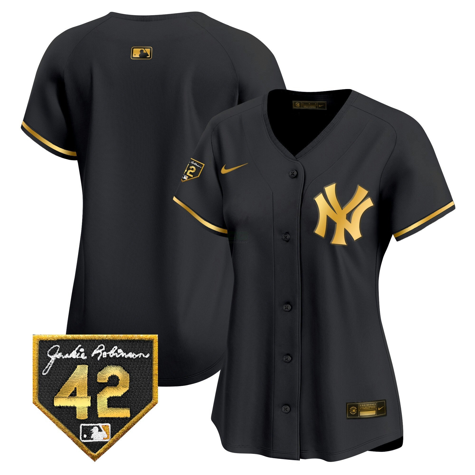 Camisa MLB Women’s New York 2024 Jackie Robinson Patch Vapor Premier Limited Jersey