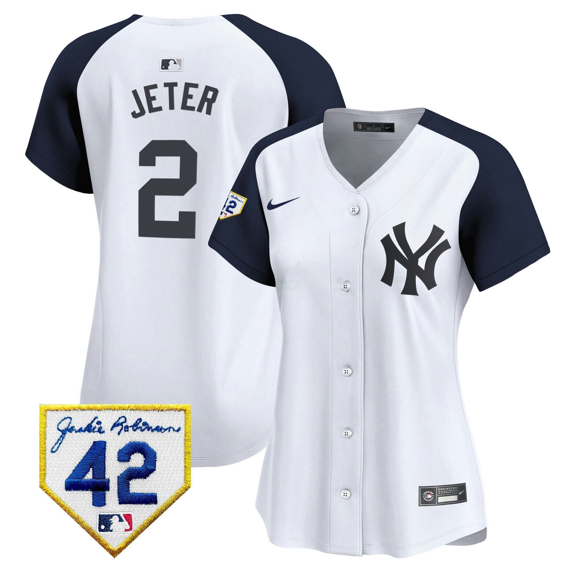 Camisa MLB Women’s New York 2024 Jackie Robinson Patch Vapor Premier Limited Jersey