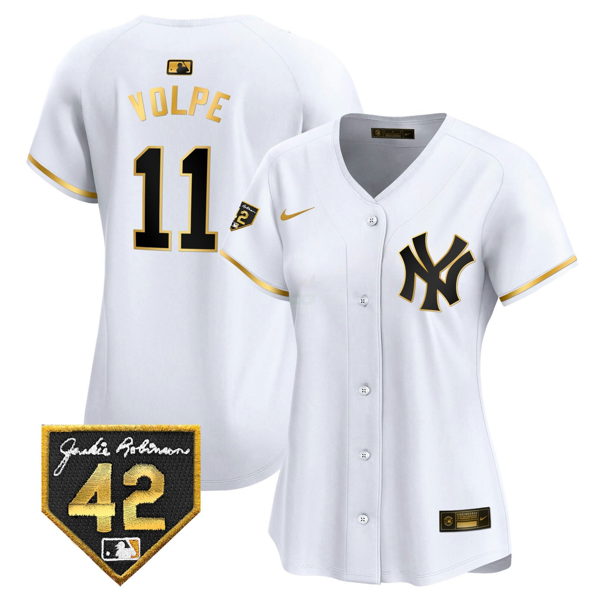 Camisa MLB Women’s New York 2024 Jackie Robinson Patch Vapor Premier Limited Jersey