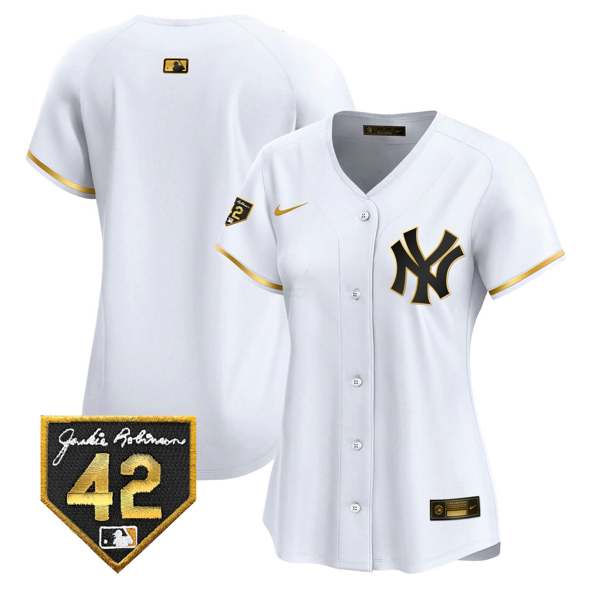 Camisa MLB Women’s New York 2024 Jackie Robinson Patch Vapor Premier Limited Jersey