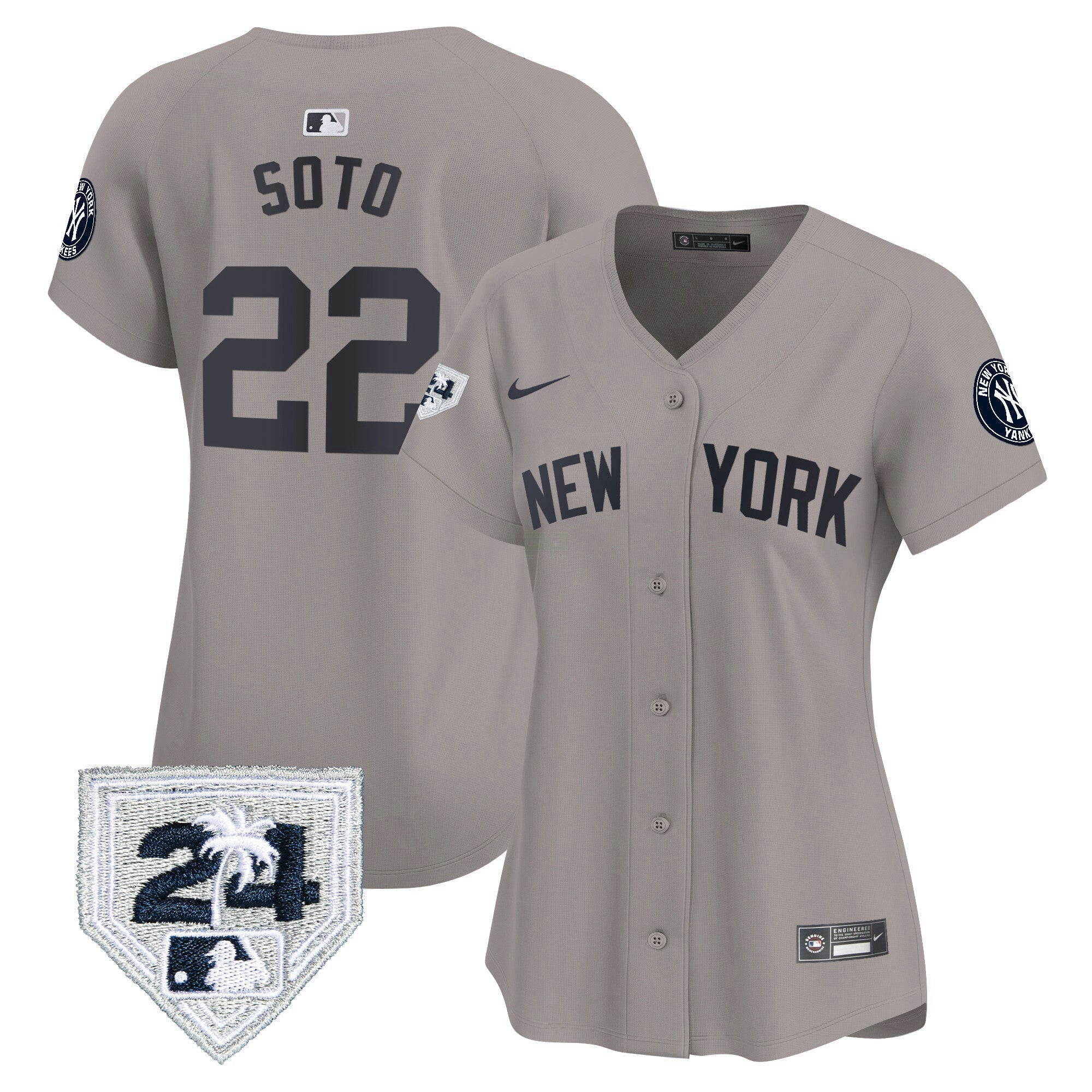 Camisa MLB Women’s New York 2024 Spring Training Patch Vapor Premier Limited Jersey V2