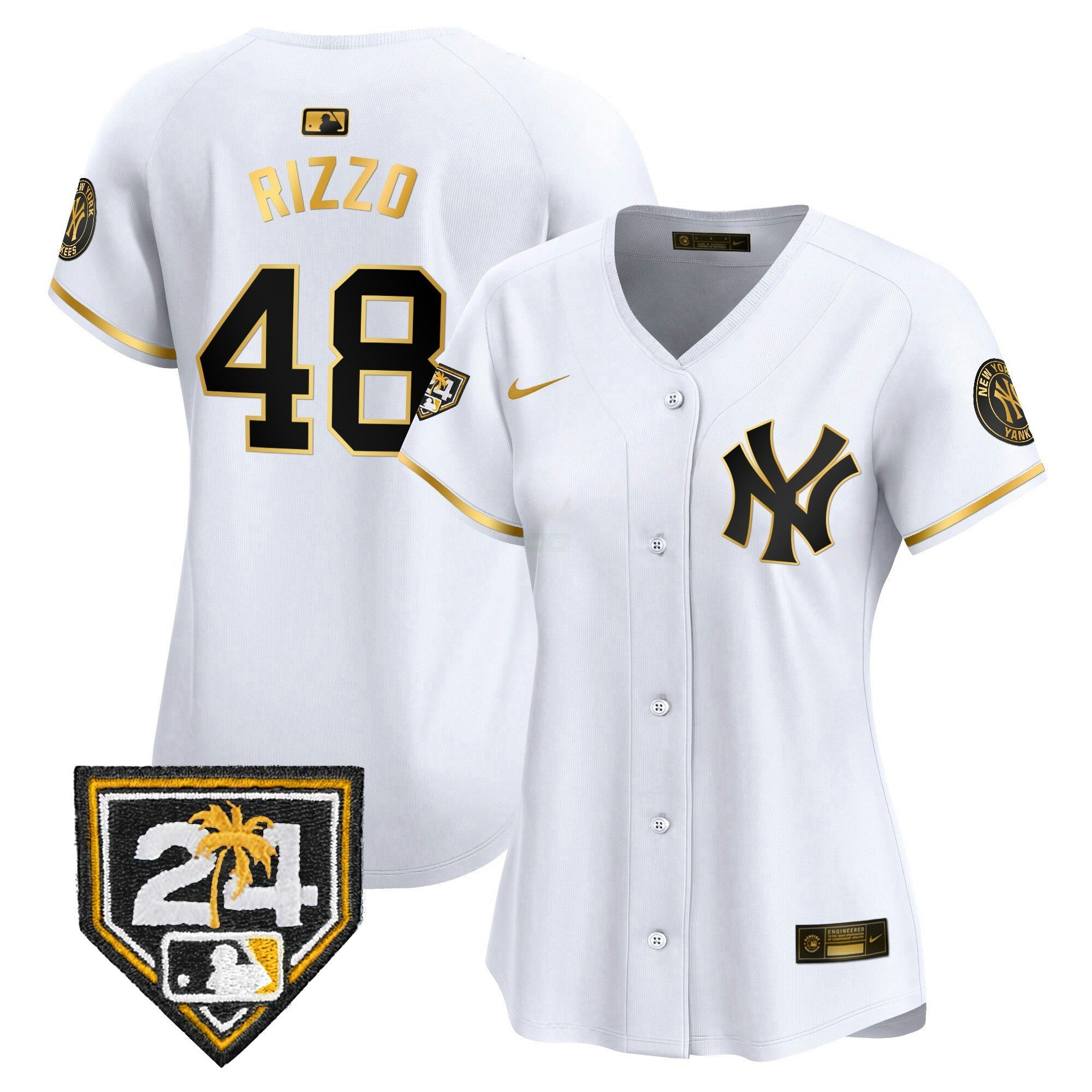 Camisa MLB Women’s New York 2024 Spring Training Patch Vapor Premier Limited Jersey V2