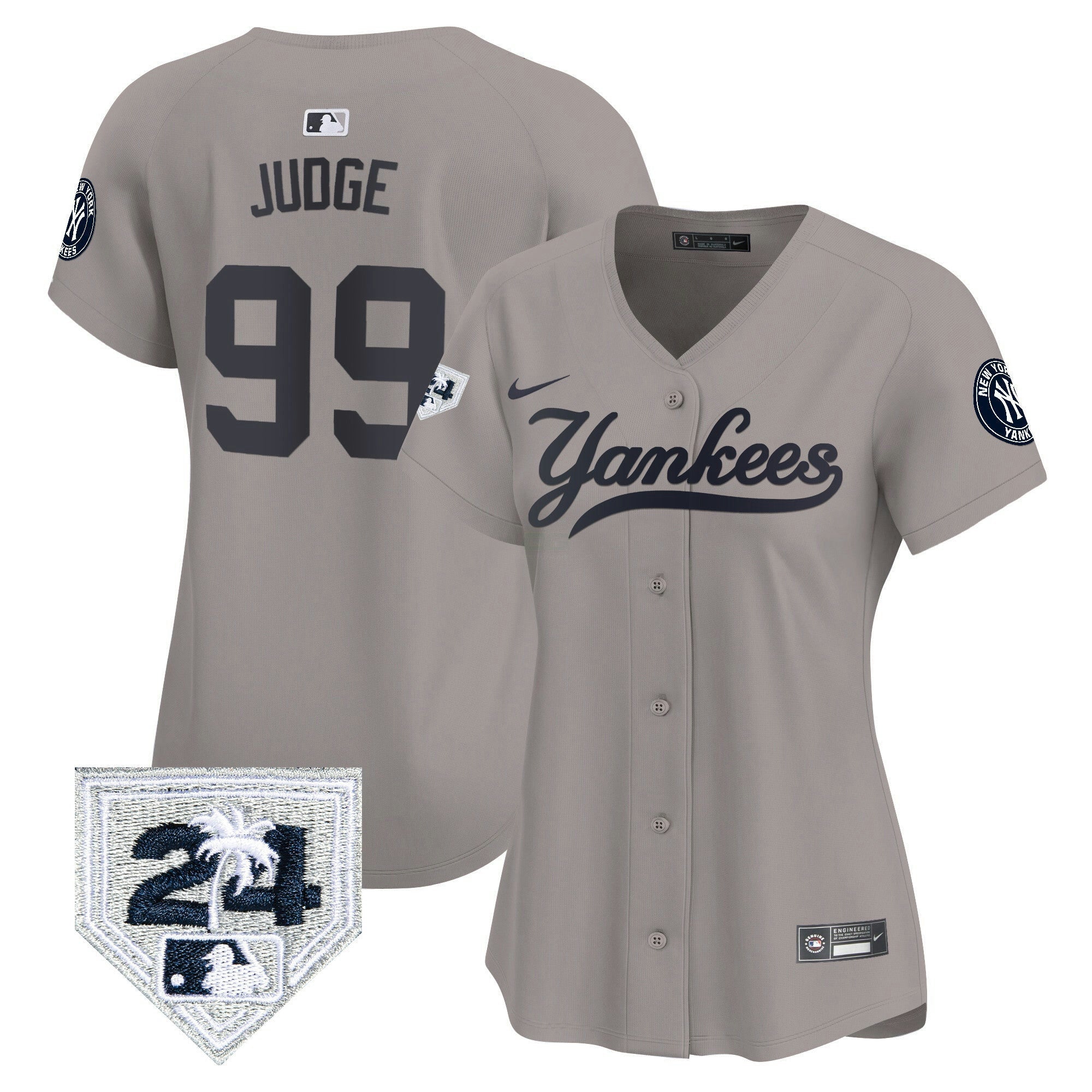 Camisa MLB Women’s New York 2024 Spring Training Patch Vapor Premier Limited Jersey V6