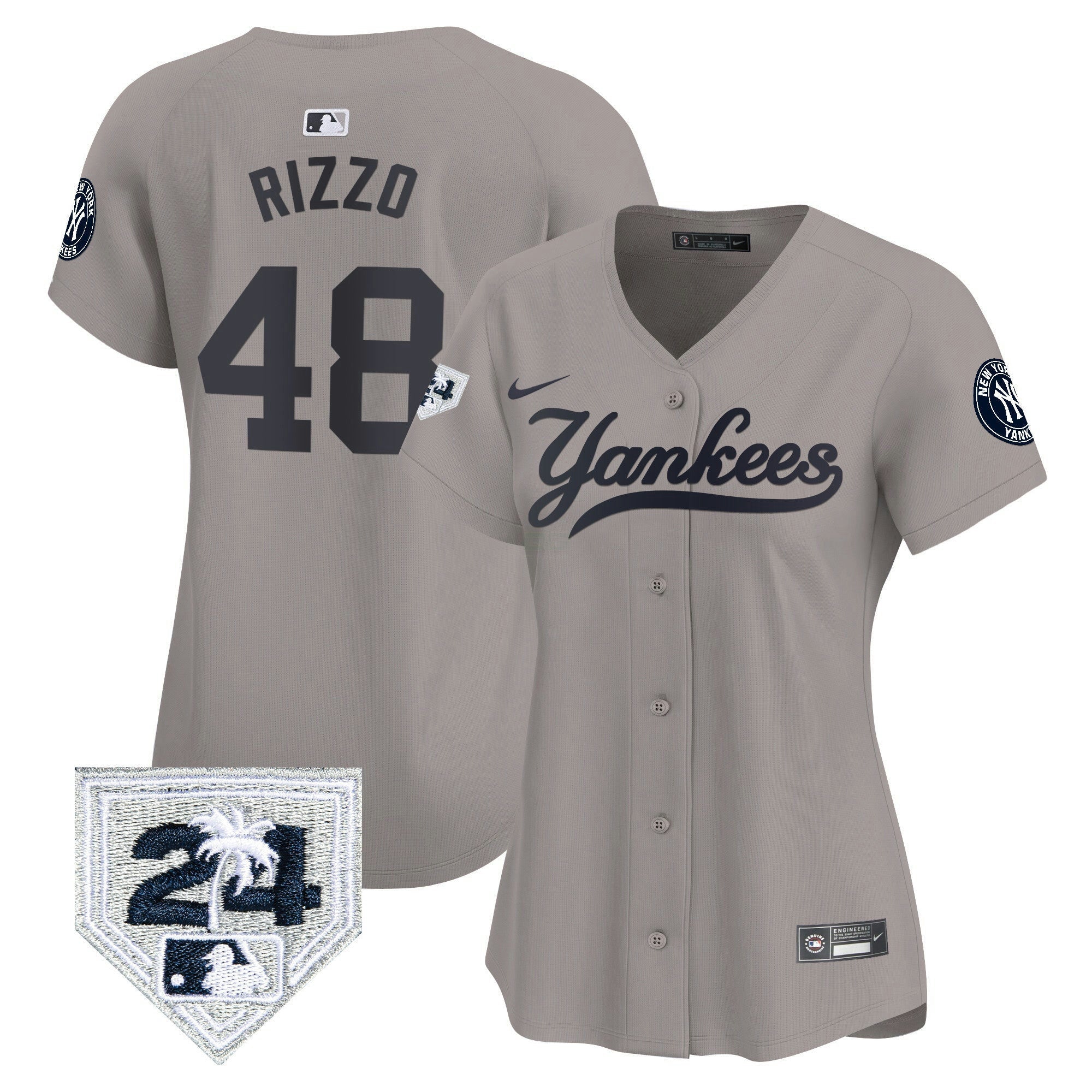Camisa MLB Women’s New York 2024 Spring Training Patch Vapor Premier Limited Jersey V6