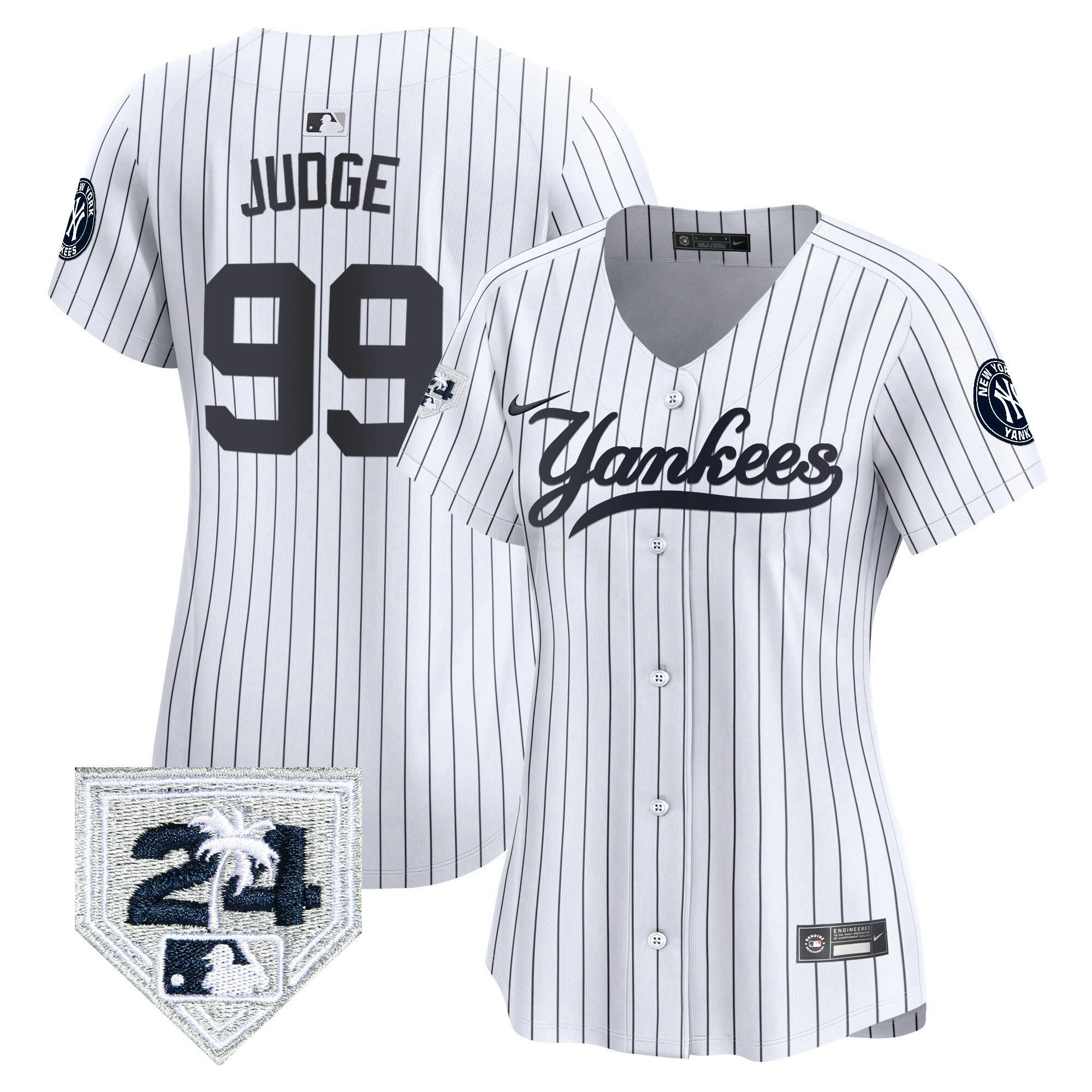 Camisa MLB Women’s New York 2024 Spring Training Patch Vapor Premier Limited Jersey V6