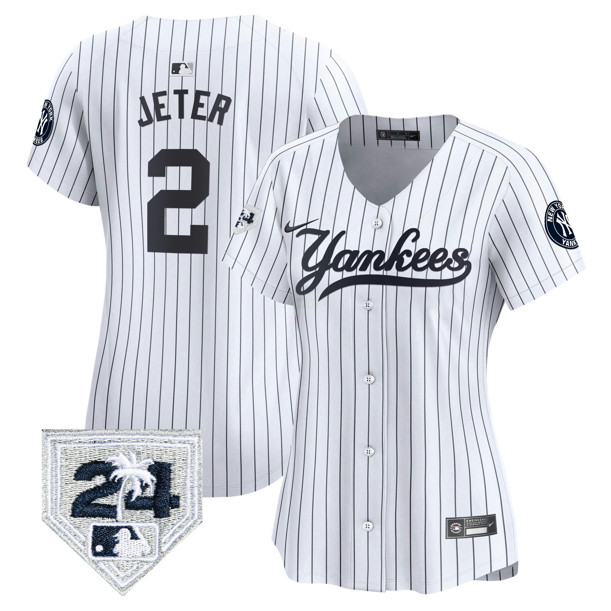 Camisa MLB Women’s New York 2024 Spring Training Patch Vapor Premier Limited Jersey V6