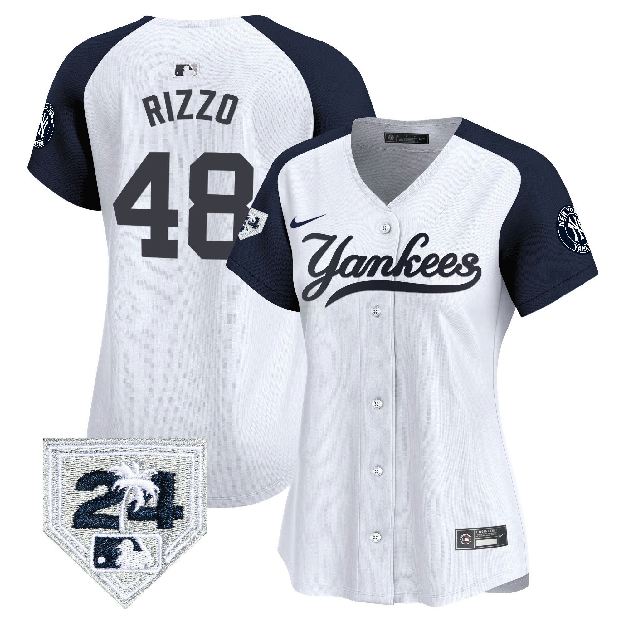 Camisa MLB Women’s New York 2024 Spring Training Patch Vapor Premier Limited Jersey V6