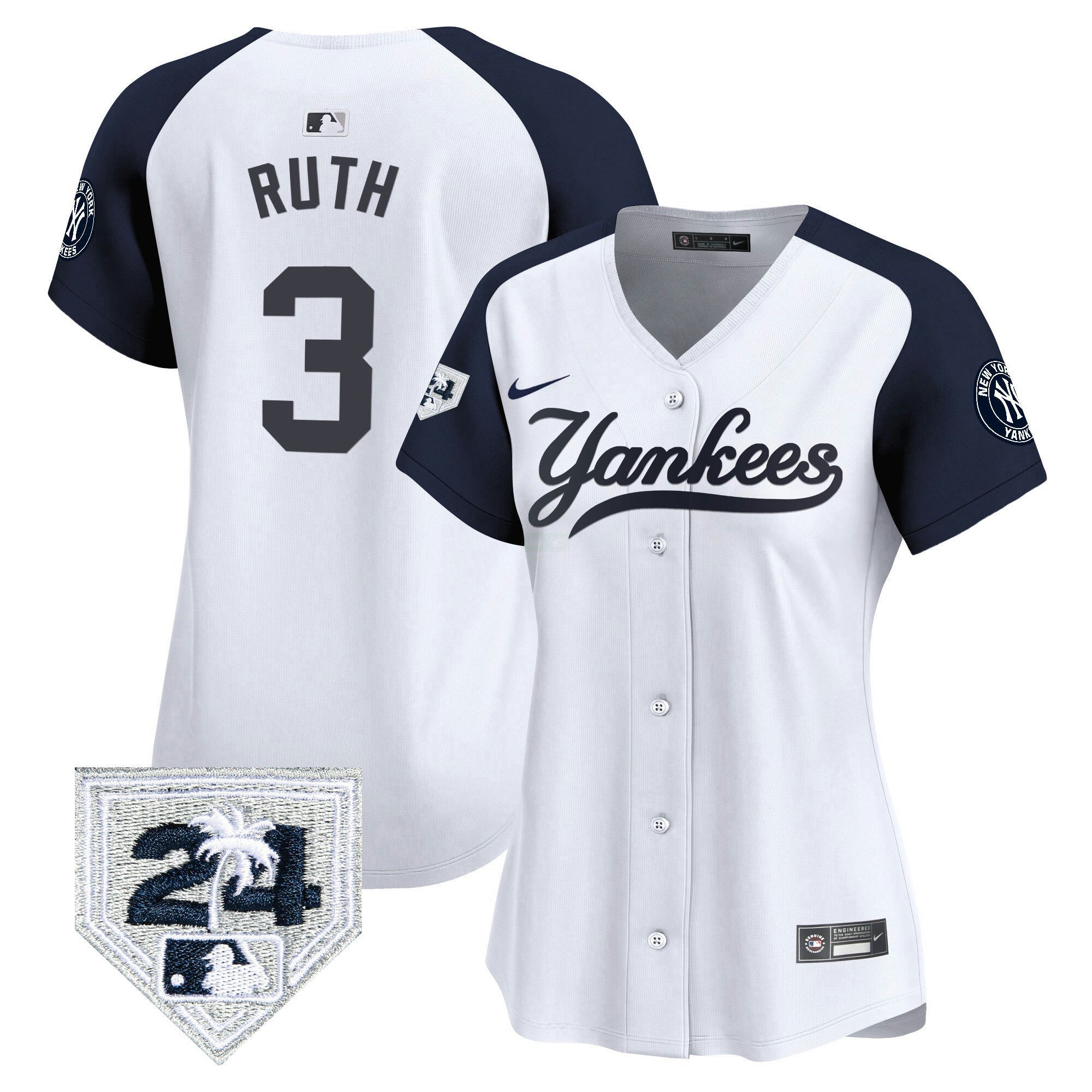 Camisa MLB Women’s New York 2024 Spring Training Patch Vapor Premier Limited Jersey V6