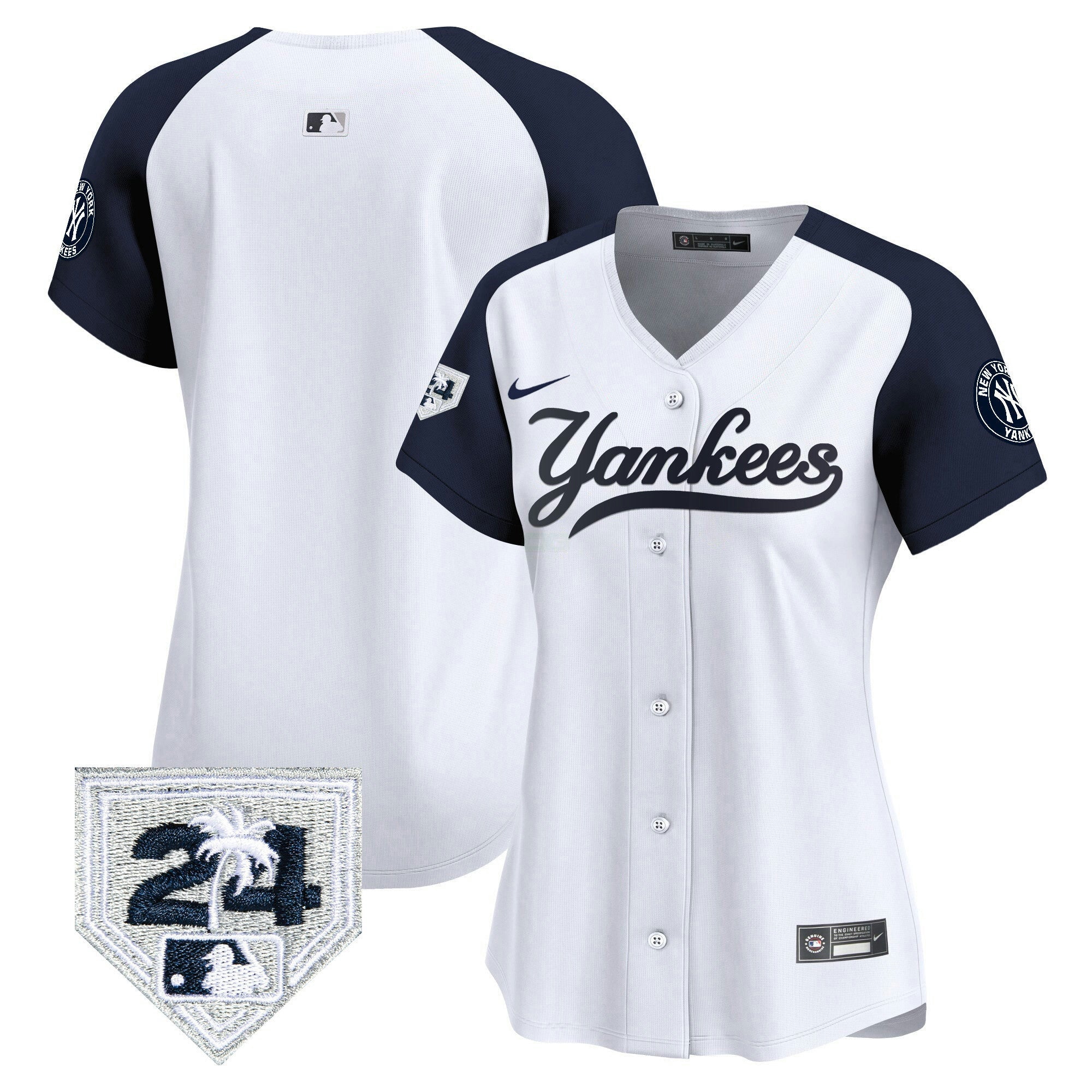 Camisa MLB Women’s New York 2024 Spring Training Patch Vapor Premier Limited Jersey V6