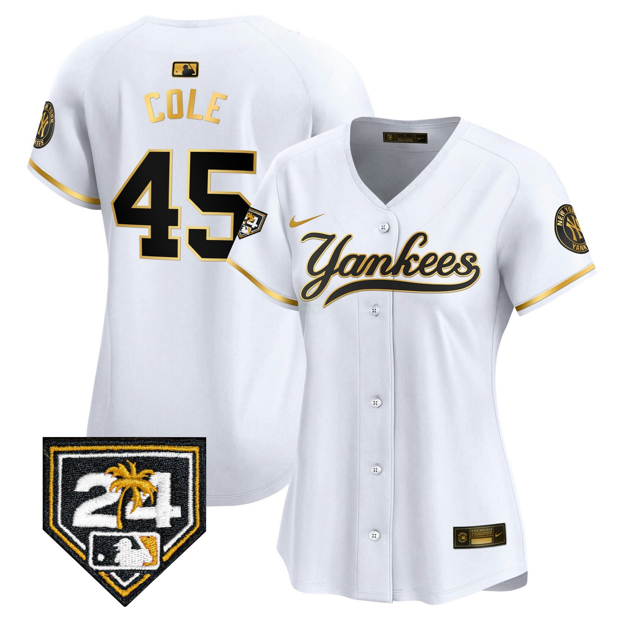 Camisa MLB Women’s New York 2024 Spring Training Patch Vapor Premier Limited Jersey V6